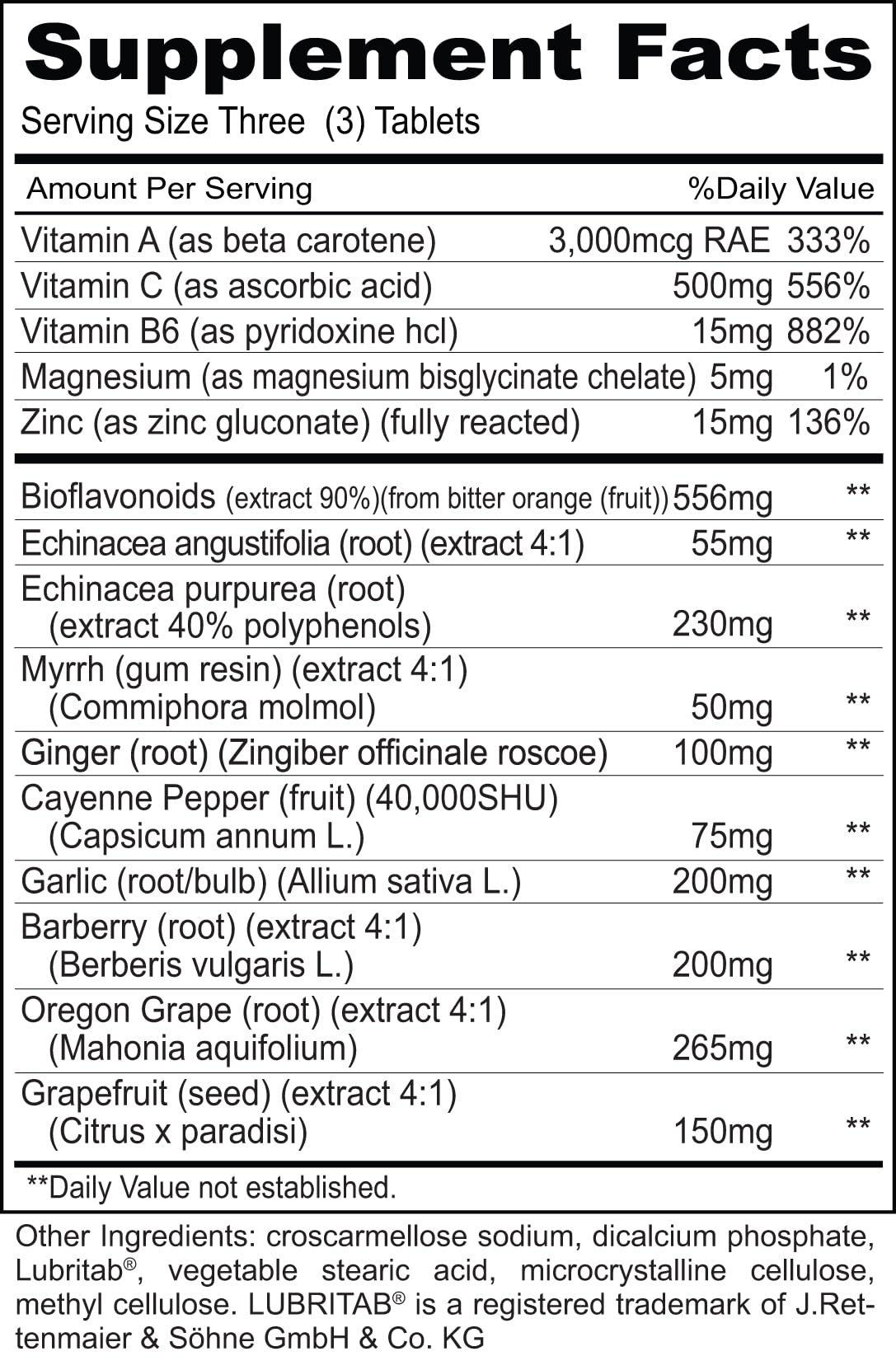 Priority One Vitamin C Bio Vegetarian Tablets 180