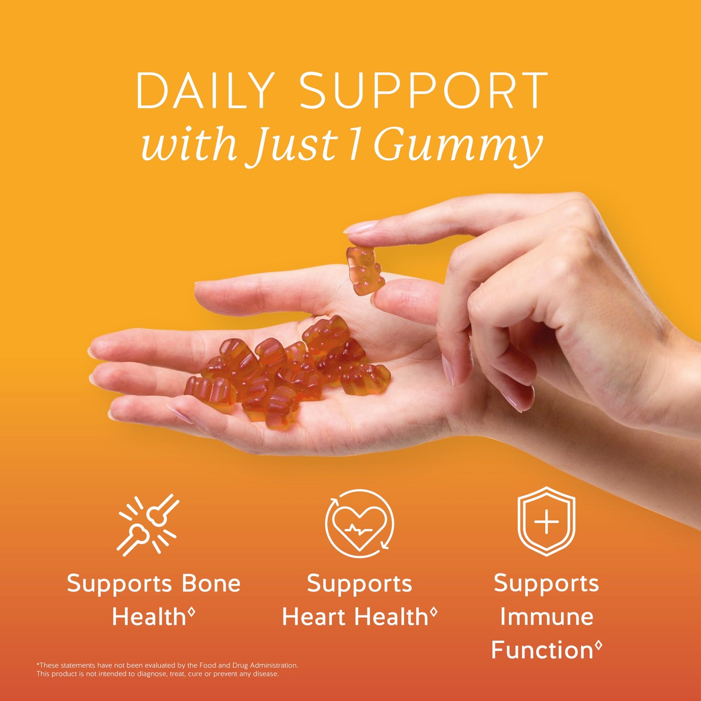Bears with Benefits Vitamin D3 + K2 Gummies for Bone Support, 60 Gummies