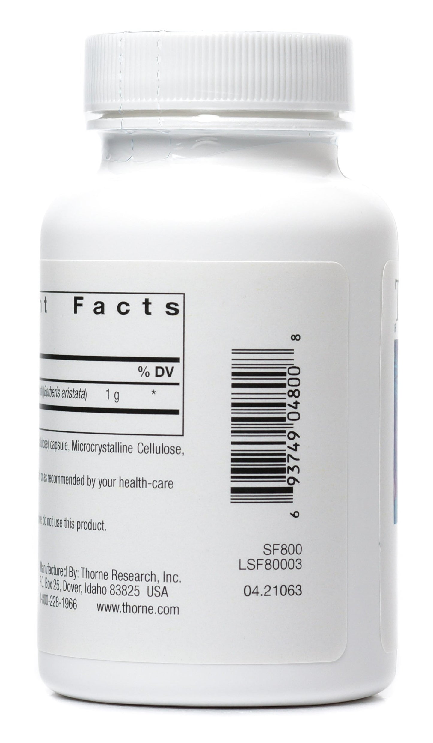 THORNE Berberine-500 Capsule, 120 Capsules