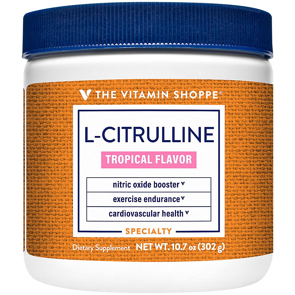 The Vitamin Shoppe L-Citrulline Free-Form Amino Acid Nitric Oxide Powder 10.7 Ounce
