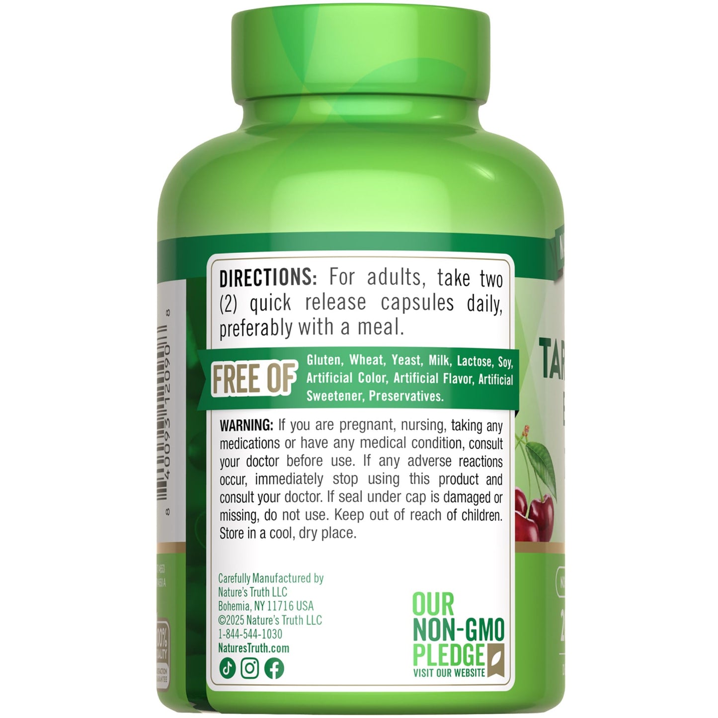 Nature's Truth Tart Cherry Extract Capsules 200 Count