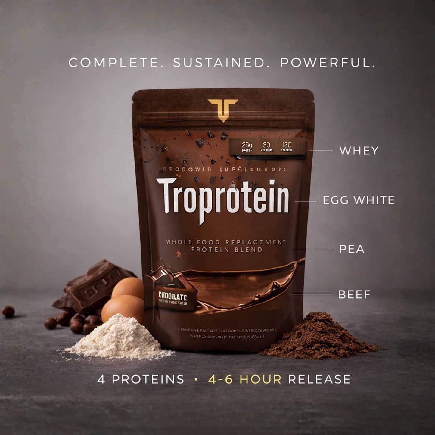 Troponin Nutrition Troprotein Protein Powder 1 oz
