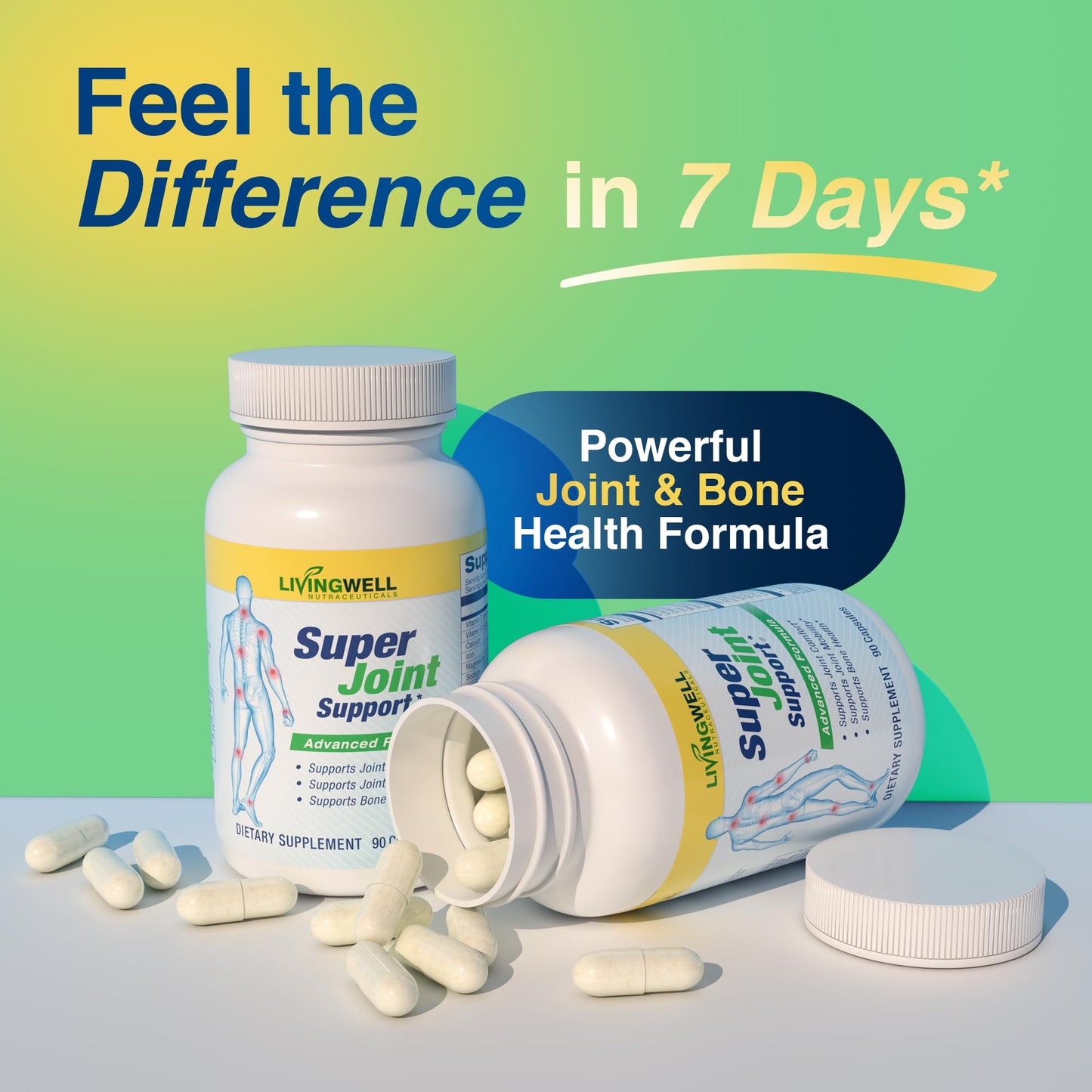 HEAL-N-SOOTHE Super Joint Support Supplements, 180 Capsules