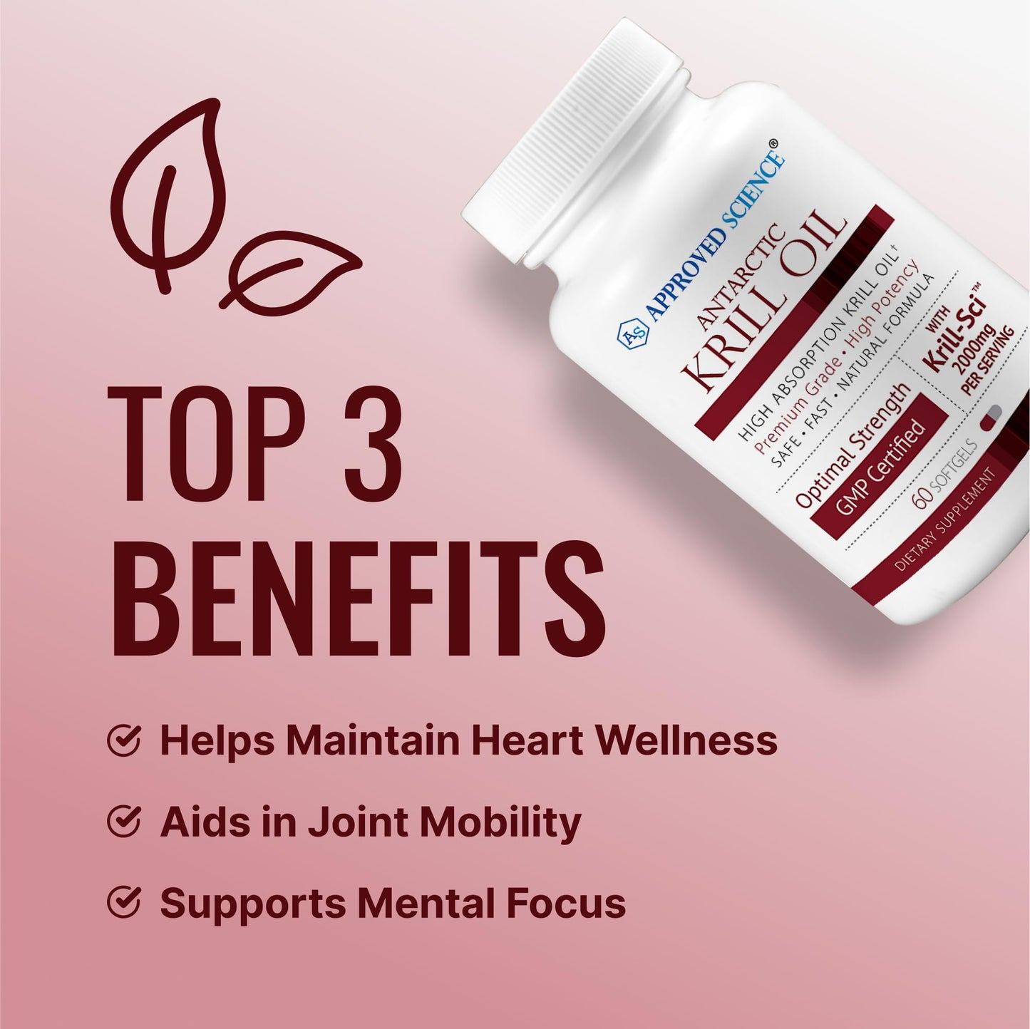 Approved Science Krill Oil Softgels 60