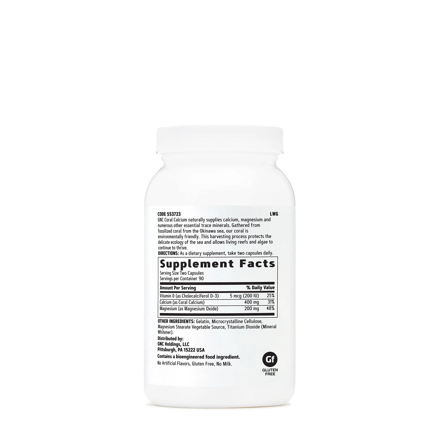 GNC Coral Calcium 400mg Capsule 180 Count