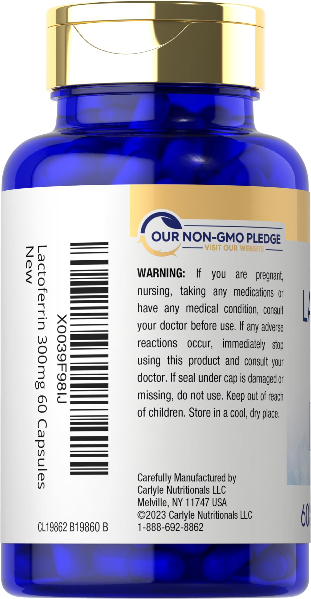 Carlyle Lactoferrin 300mg Capsule, 60 Capsules