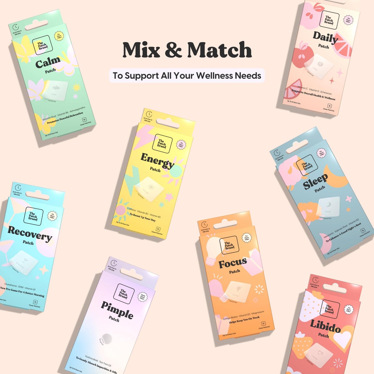 The Patch Brand Daily Support Patches Tablet, 1 Tablet