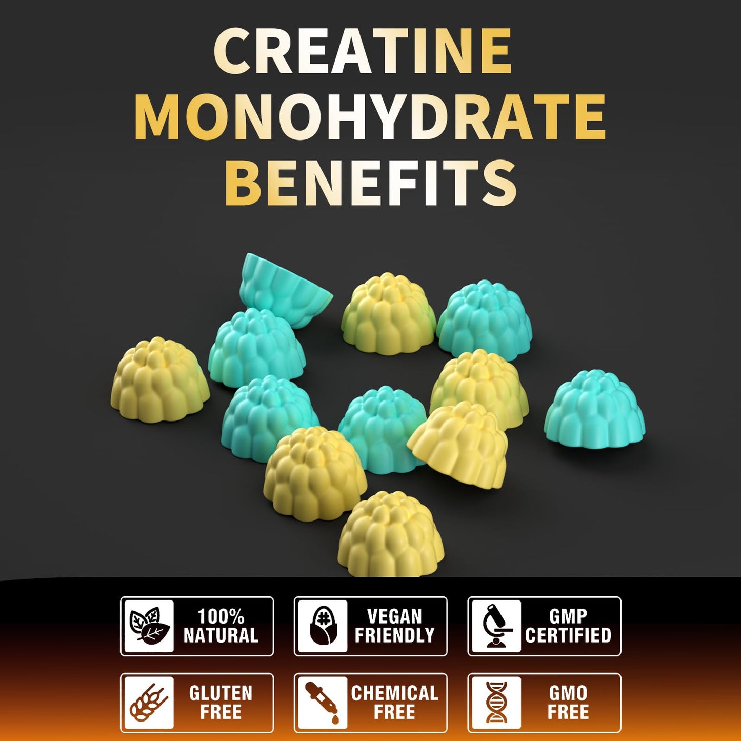 Nutravita Creatine Monohydrate Gummy 120 Count