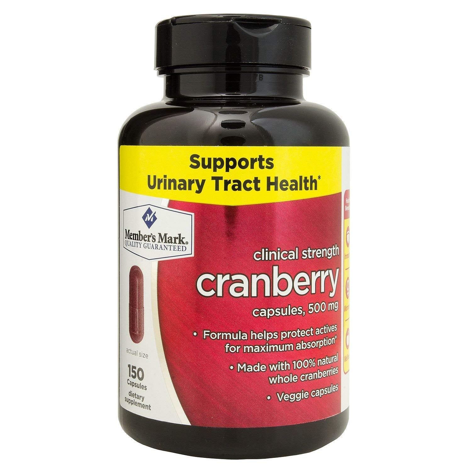 Simply Right Cranberry Clinical Strength 500mg Capsules, 150 Capsules