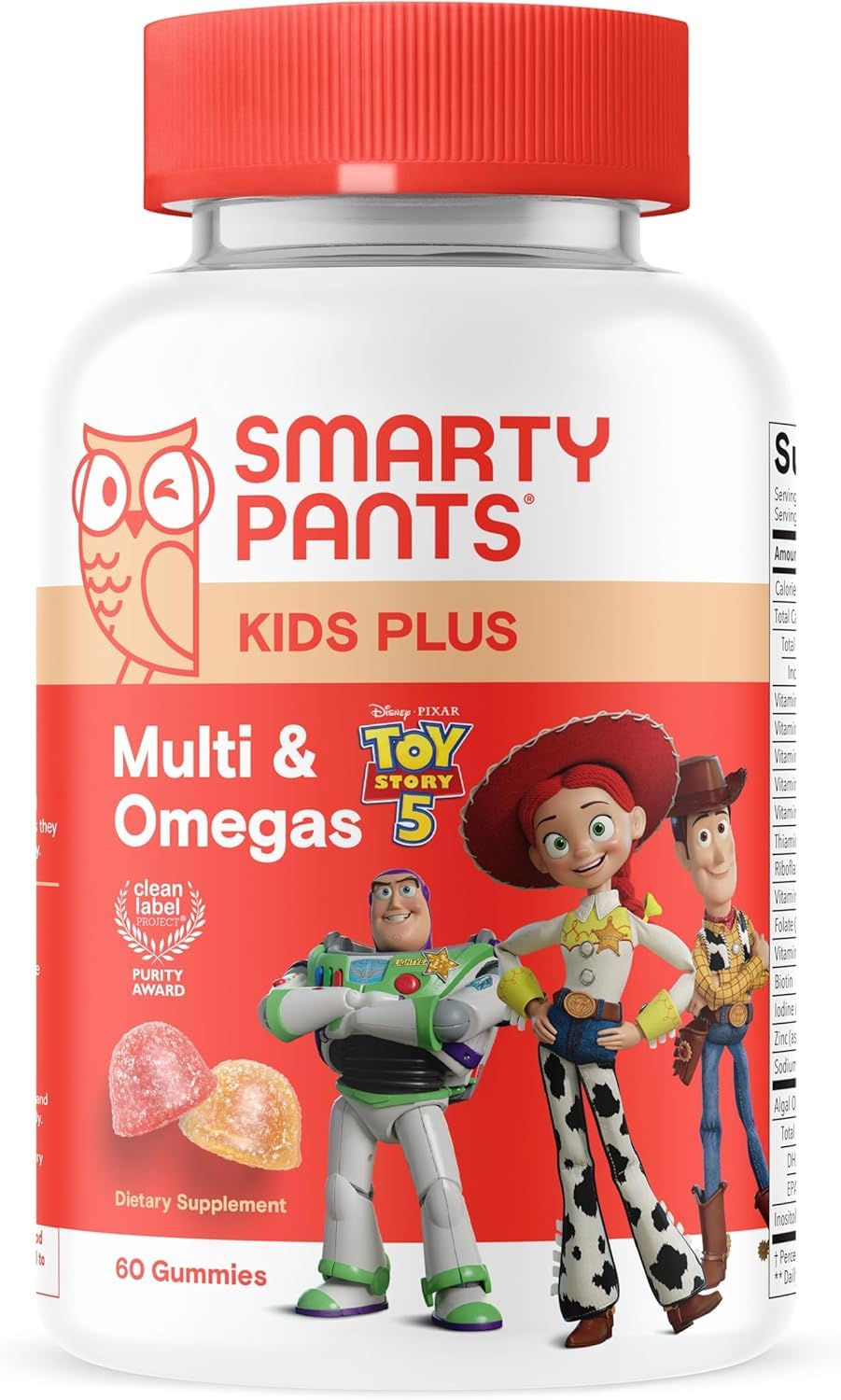 SmartyPants Toy Story 5 Kids Multivitamin Gummies, 60 Gummies