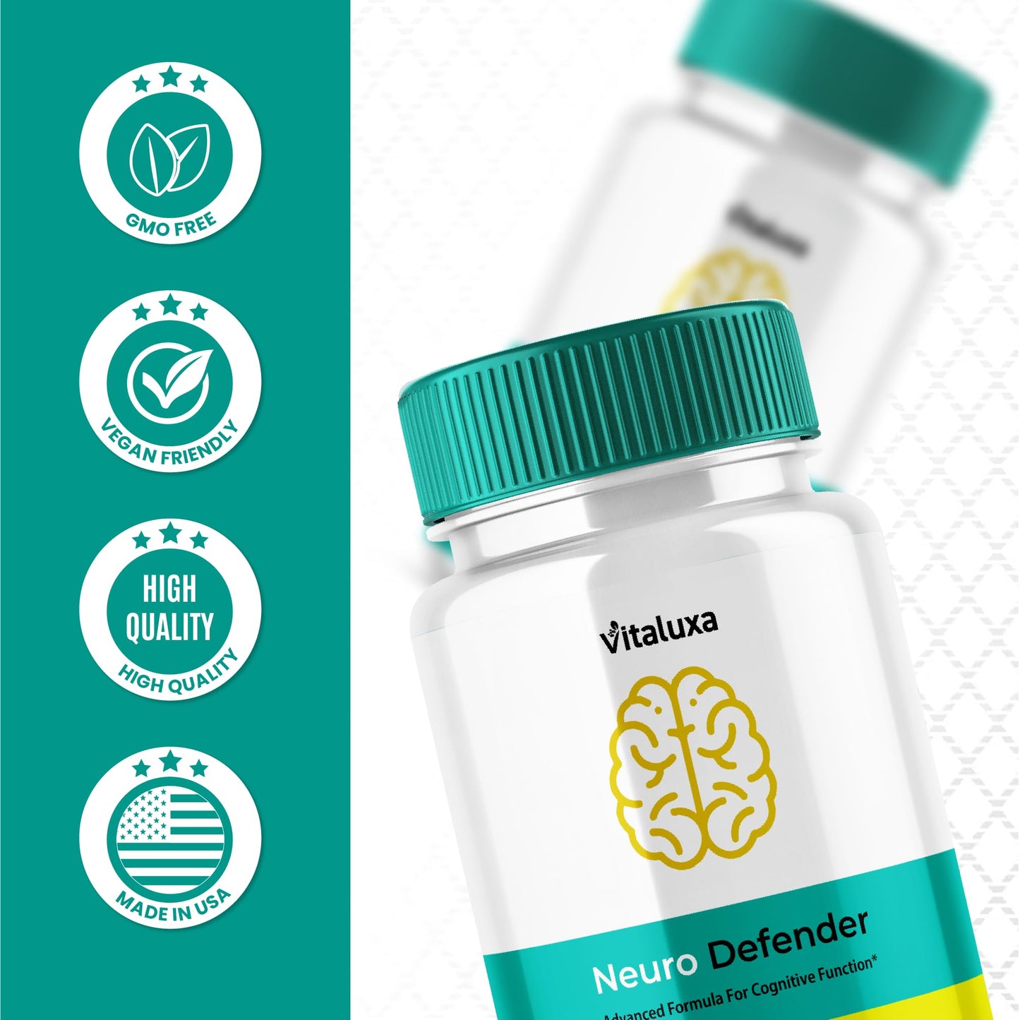 Vitaluxa Neuro Defender Capsules 180 Count