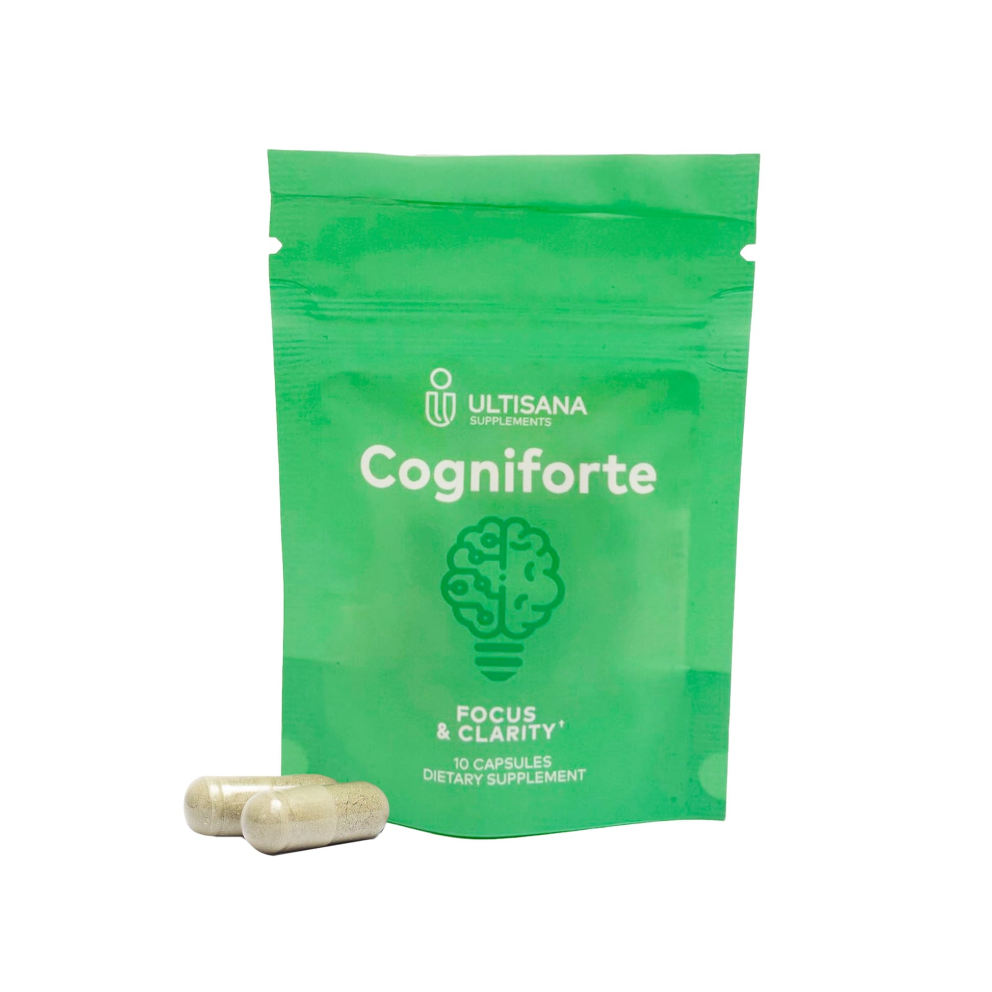 Ultisana Cogniforte On-The-Go Brain Supplement Capsule, 10 Capsules