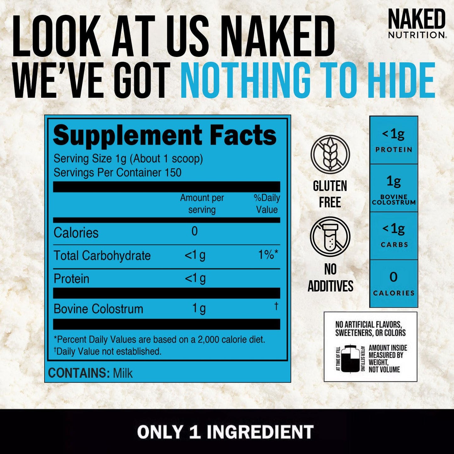 NAKED Colostrum Powder 5.3 oz