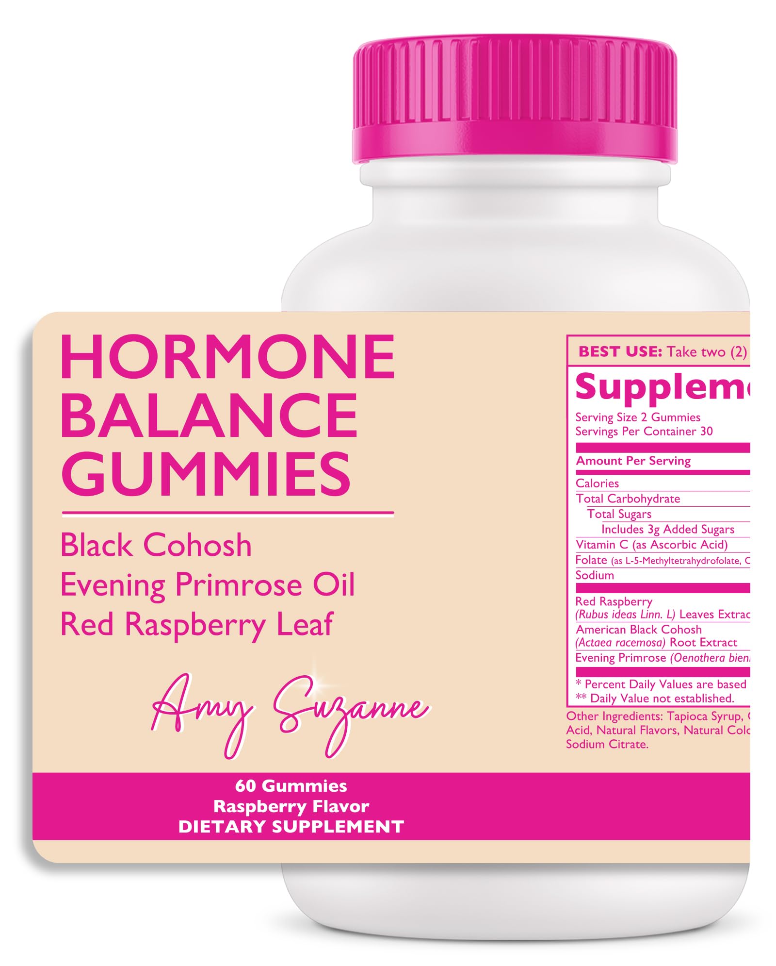 Amy Suzanne Hormone Balance Gummies for Women 60 Count