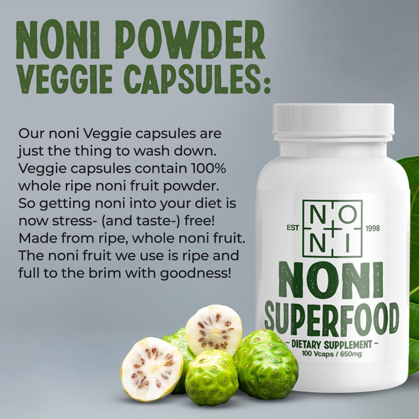 Healing Noni Noni Fruit Powder Softgels 400