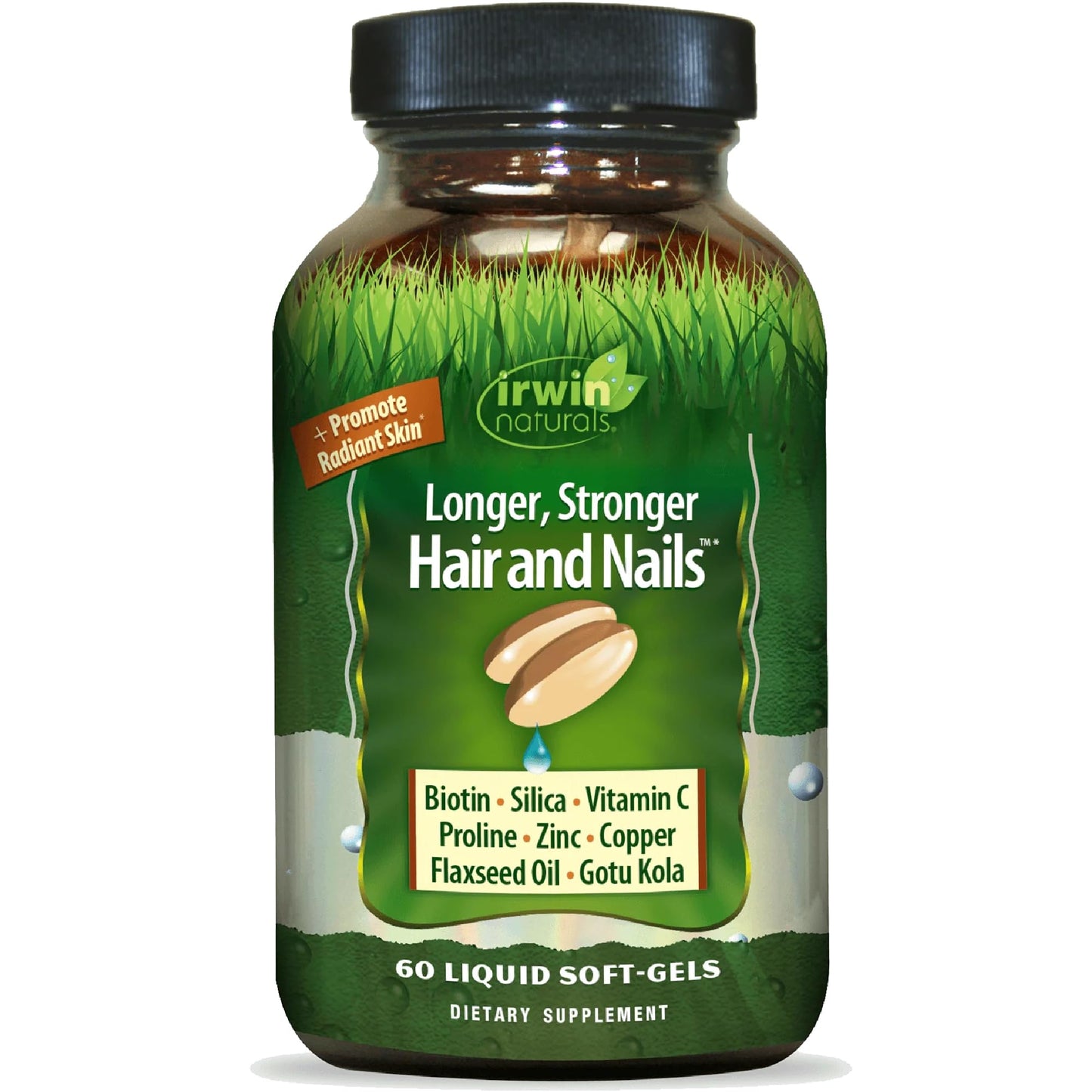 Irwin Naturals Healthy Skin & Hair Plus Nails, 60 Softgels