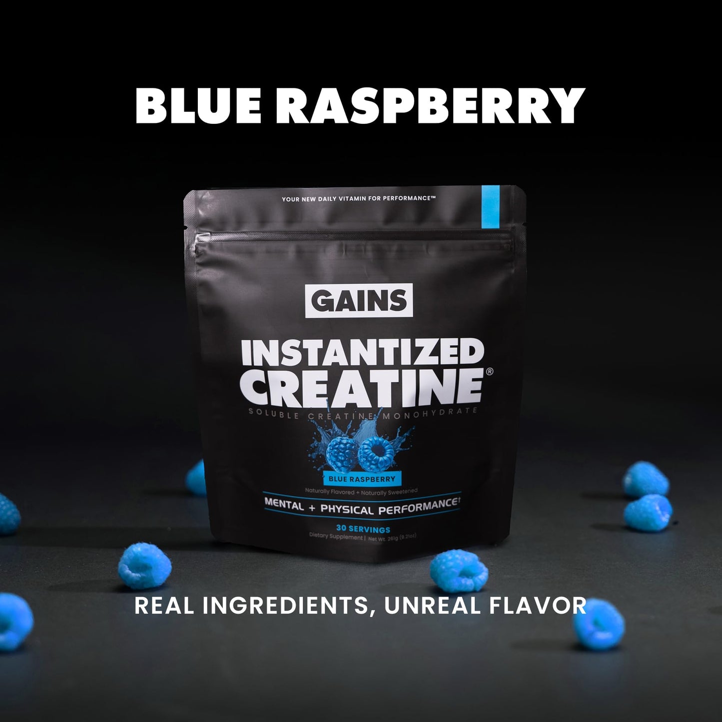 Gains in Bulk Instantized Creatine Monohydrate Powder, 30 Servings