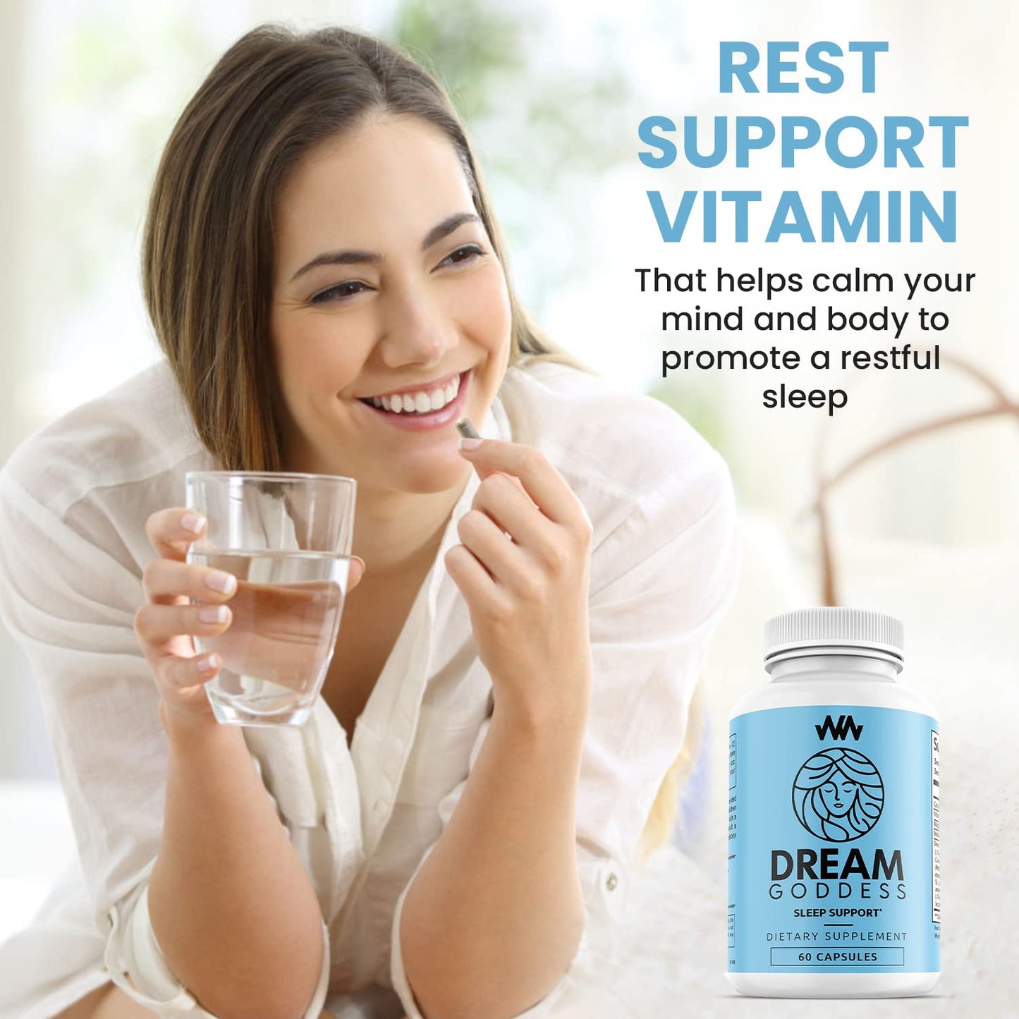 Warped Wellness Womens Sleep Support Supplement Capsule 60 Count