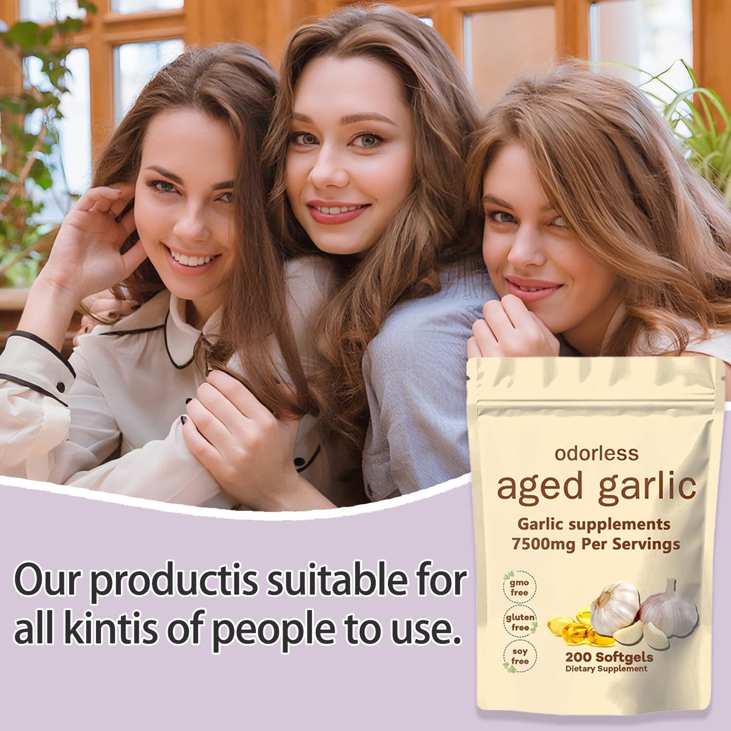 TANSPRESSO Primus Aged Garlic Extract Supplement Softgels 200 Count