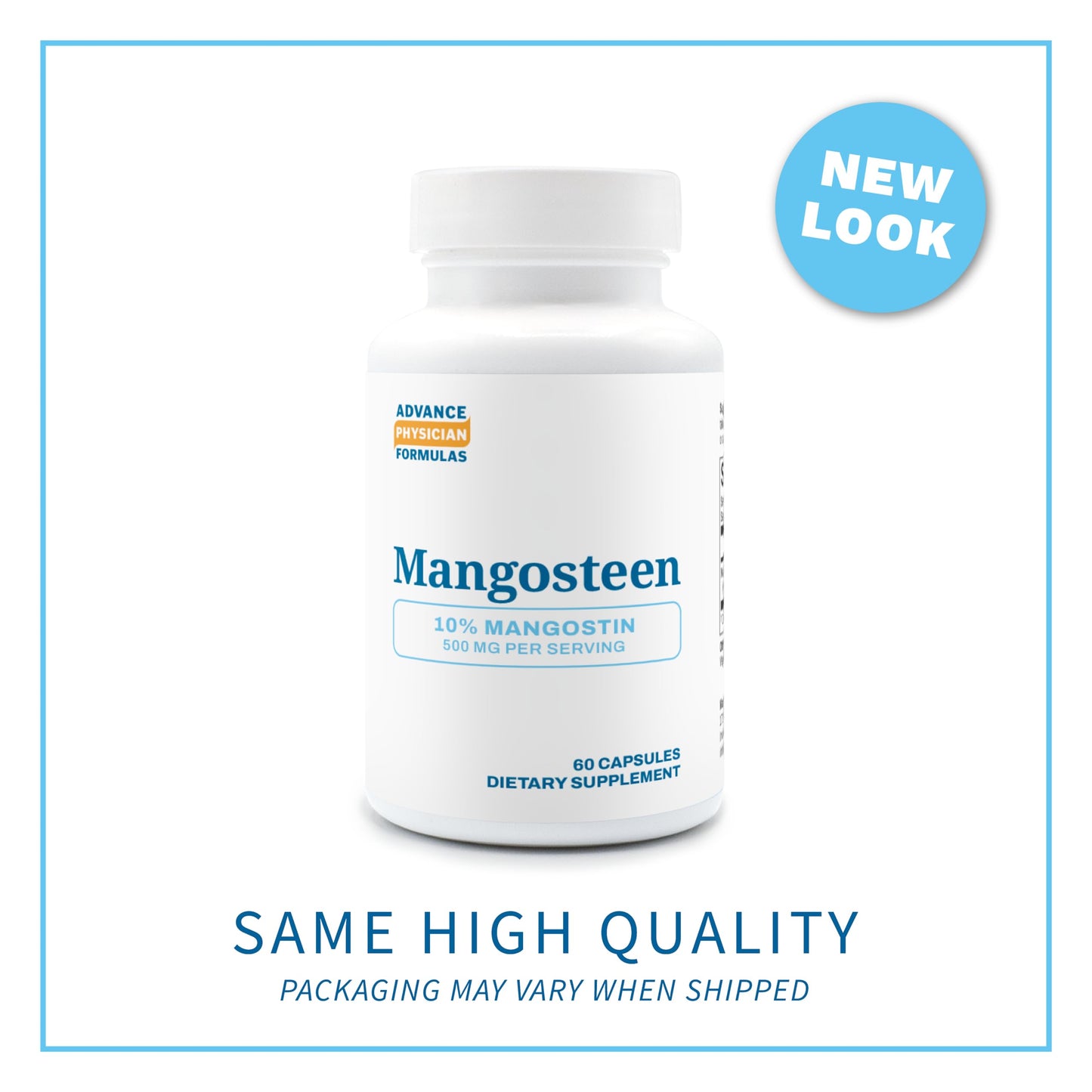 Advance Physician Formulas Mangosteen 500 mg Capsule 60 Count
