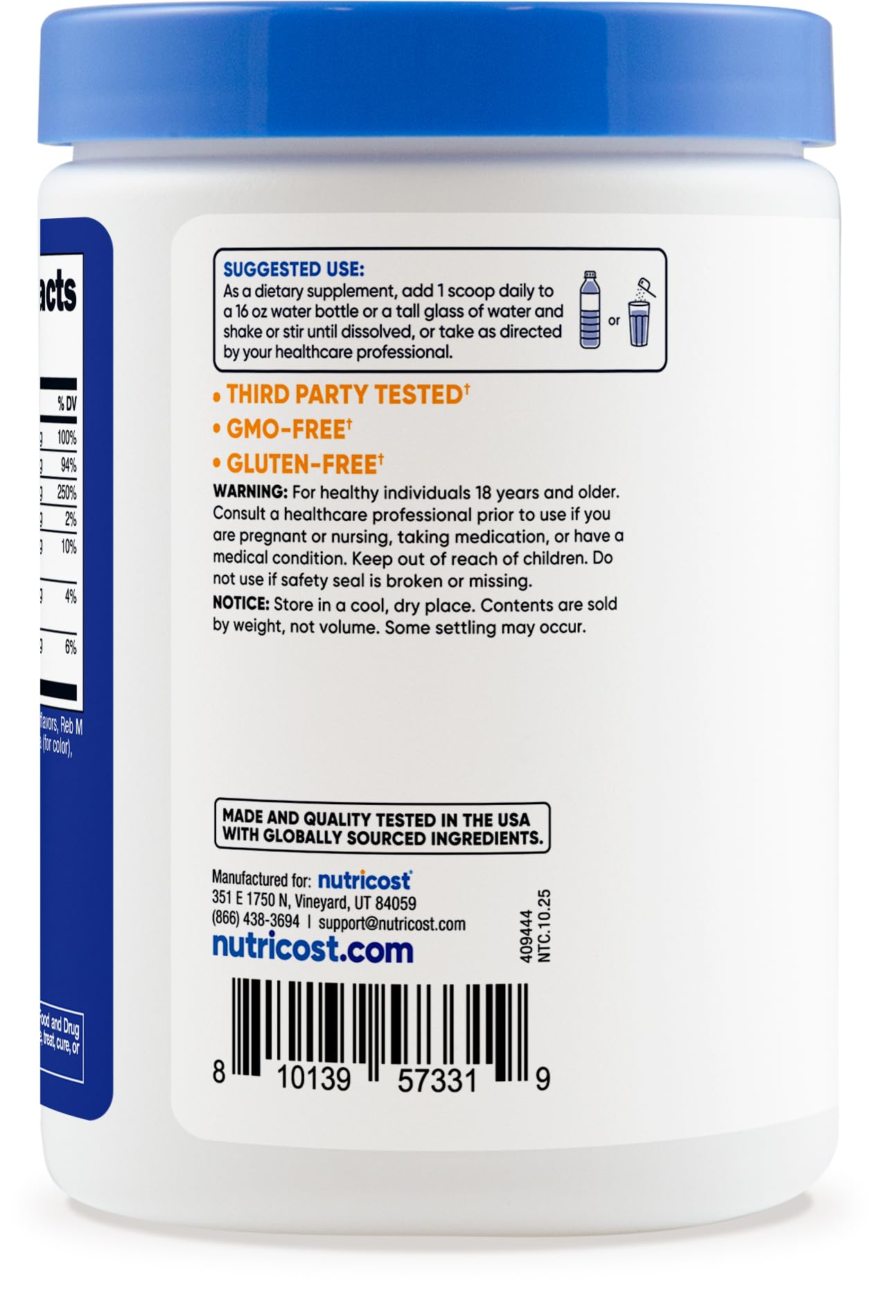 Nutricost Electrolyte Complex Powder 8.4 oz