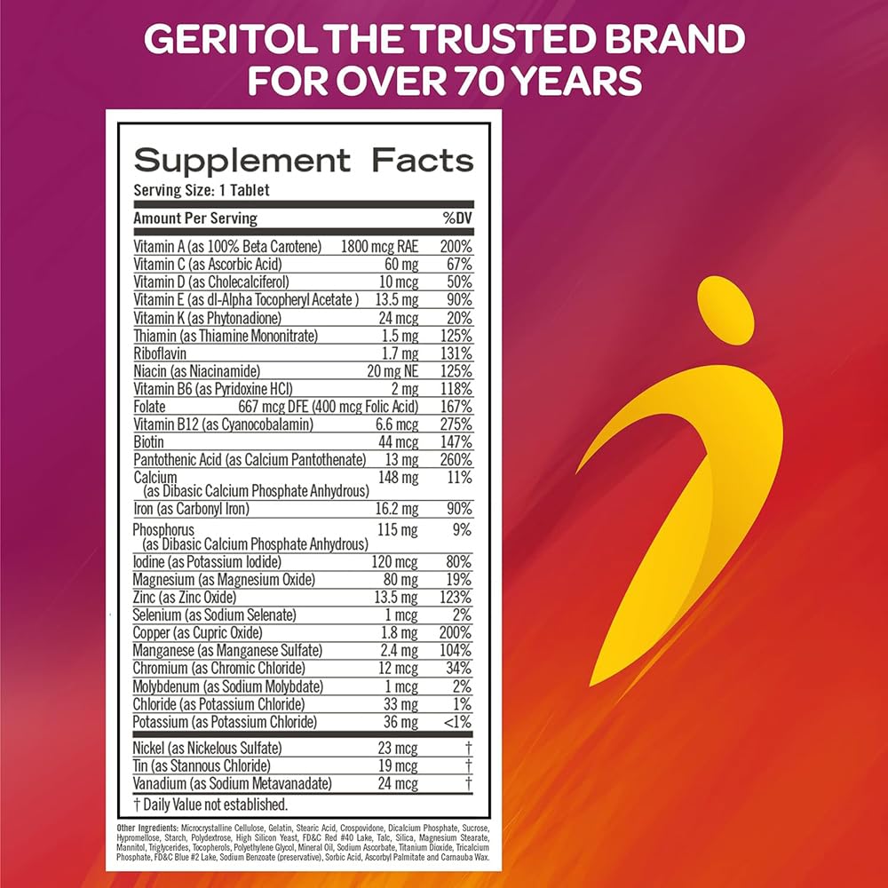 Katie Loxton Geritol Multi-Vitamin Nutritional Support Tablets 80