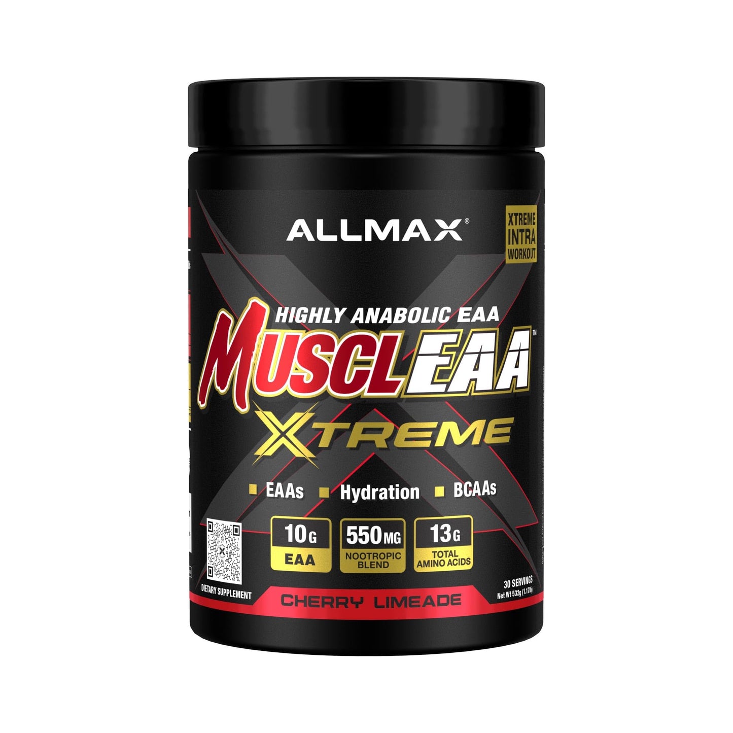 ALLMAX MUSCLEAA Xtreme EAA Powder Cherry Limeade 30 Servings
