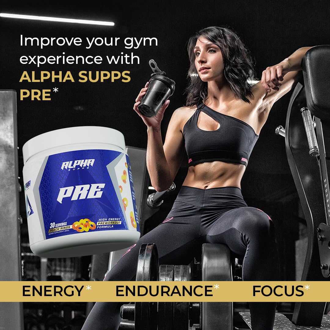 Alpha Supps Pre-Workout Powder 10.6 Ounce