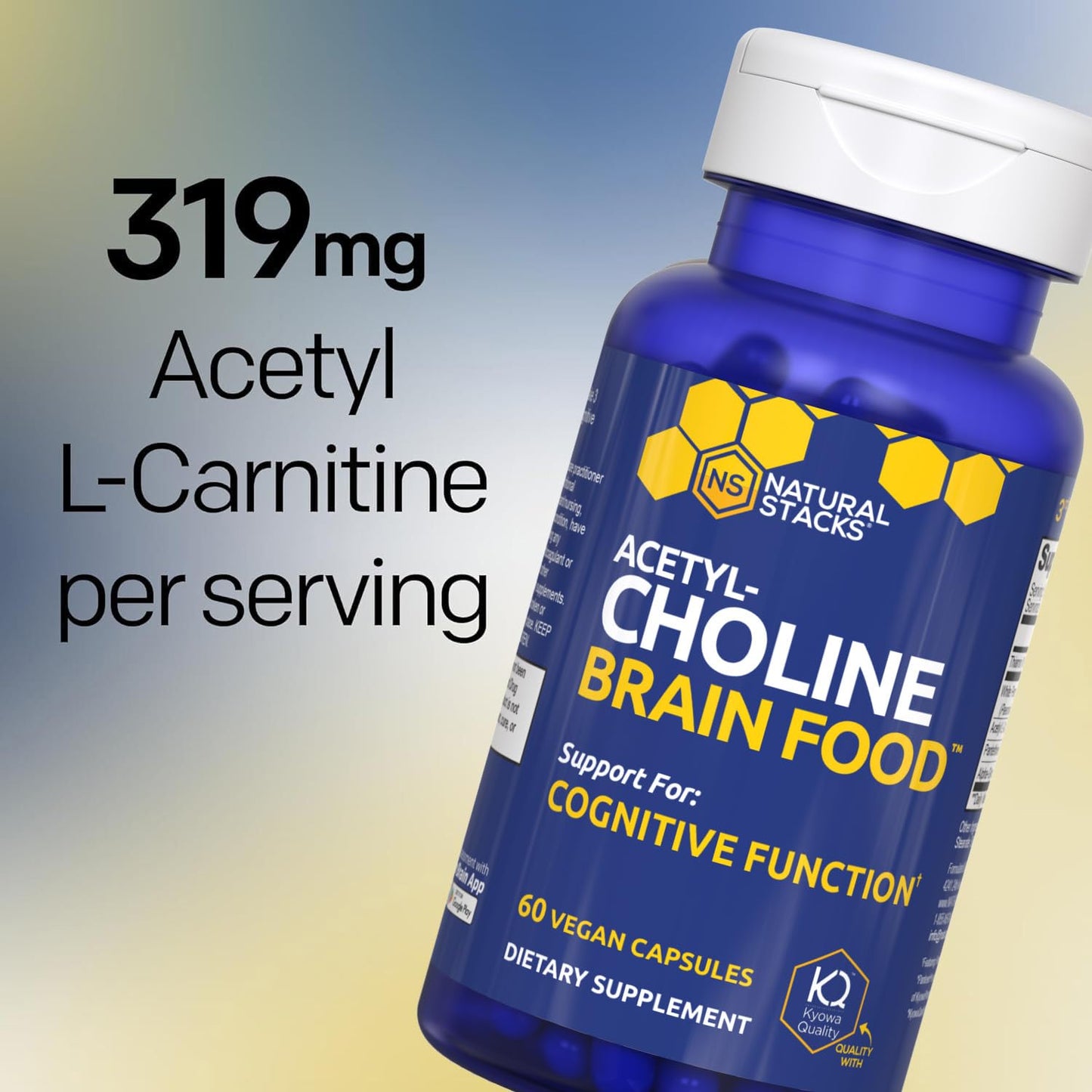 Natural Stacks Magtech Magnesium + Acetylcholine Brain Food Bundle, Capsules, 150