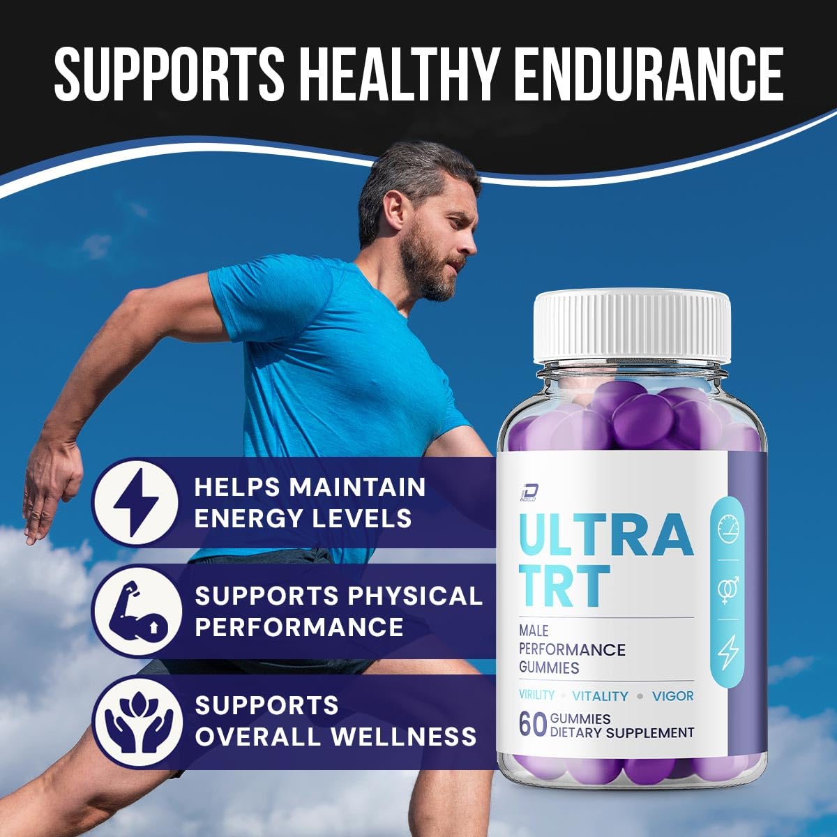 Indelo Ultra TRT Gummies 60 Count