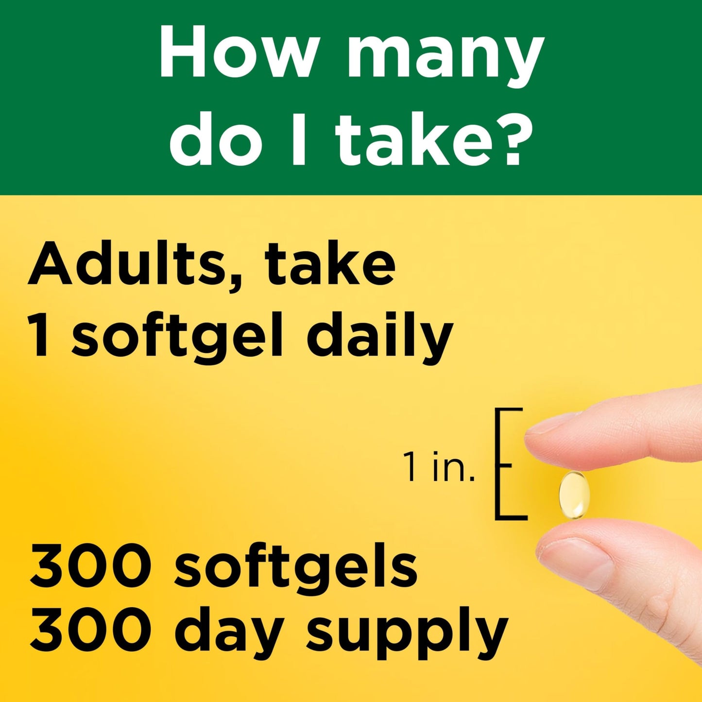 Nature Made Vitamin D3 1000 IU (25 mcg) Softgel, 300 Softgels
