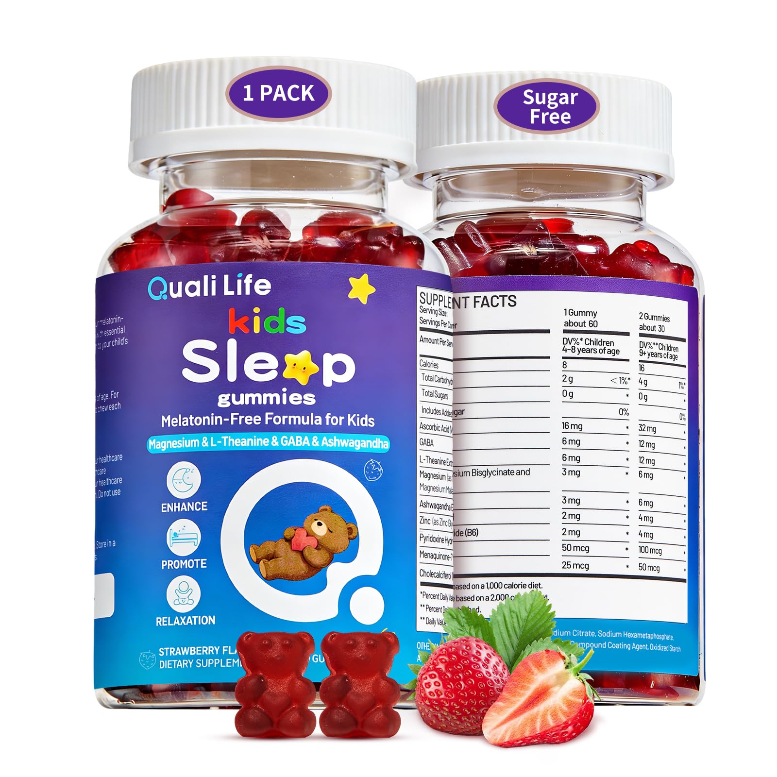 QualiLife Kids Sleep Gummies 60 Count