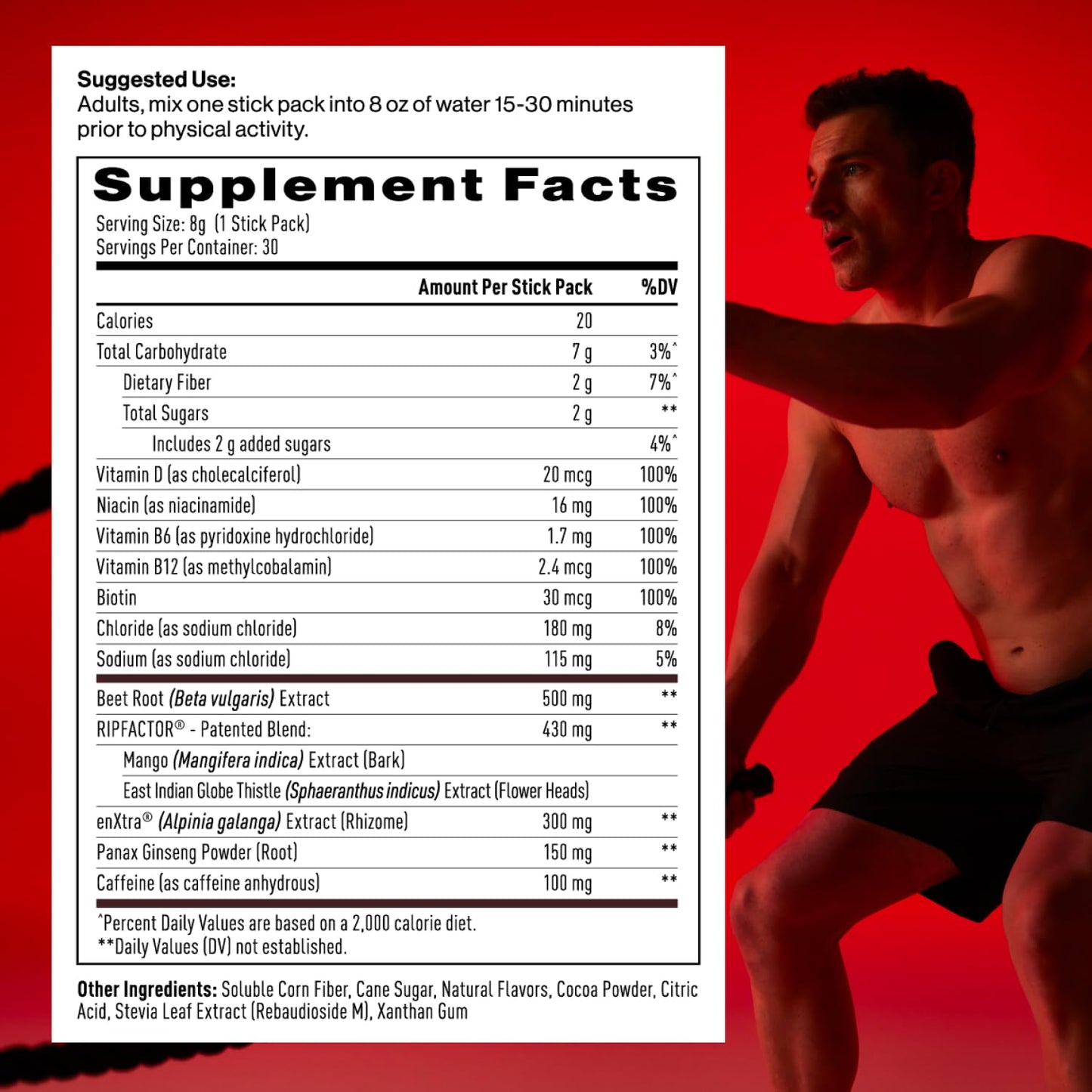 Mdrive Accelerate Pre-Workout Powder, 8.4 oz, 30 Count