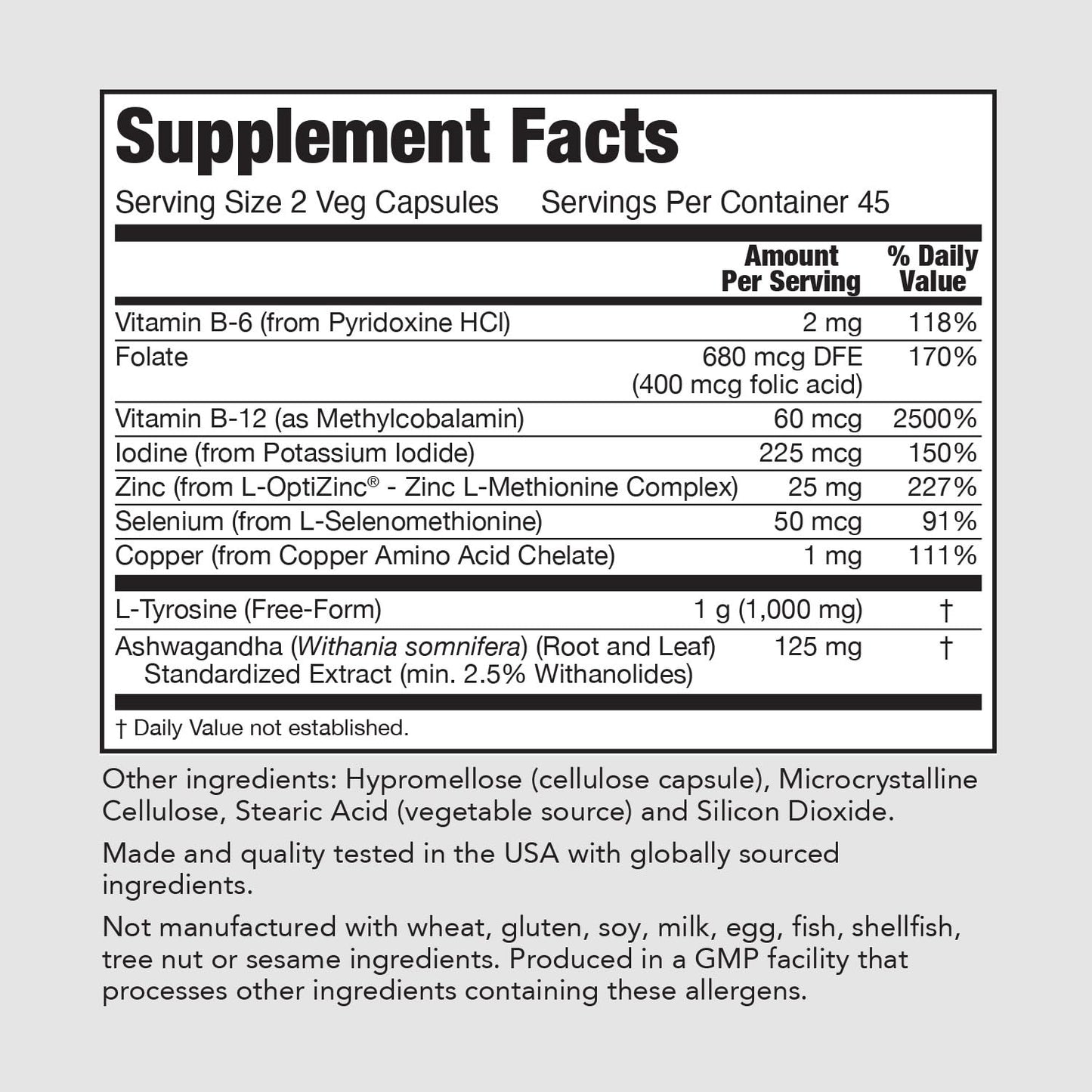 PureFormulas Thyroid Complex Capsules 90