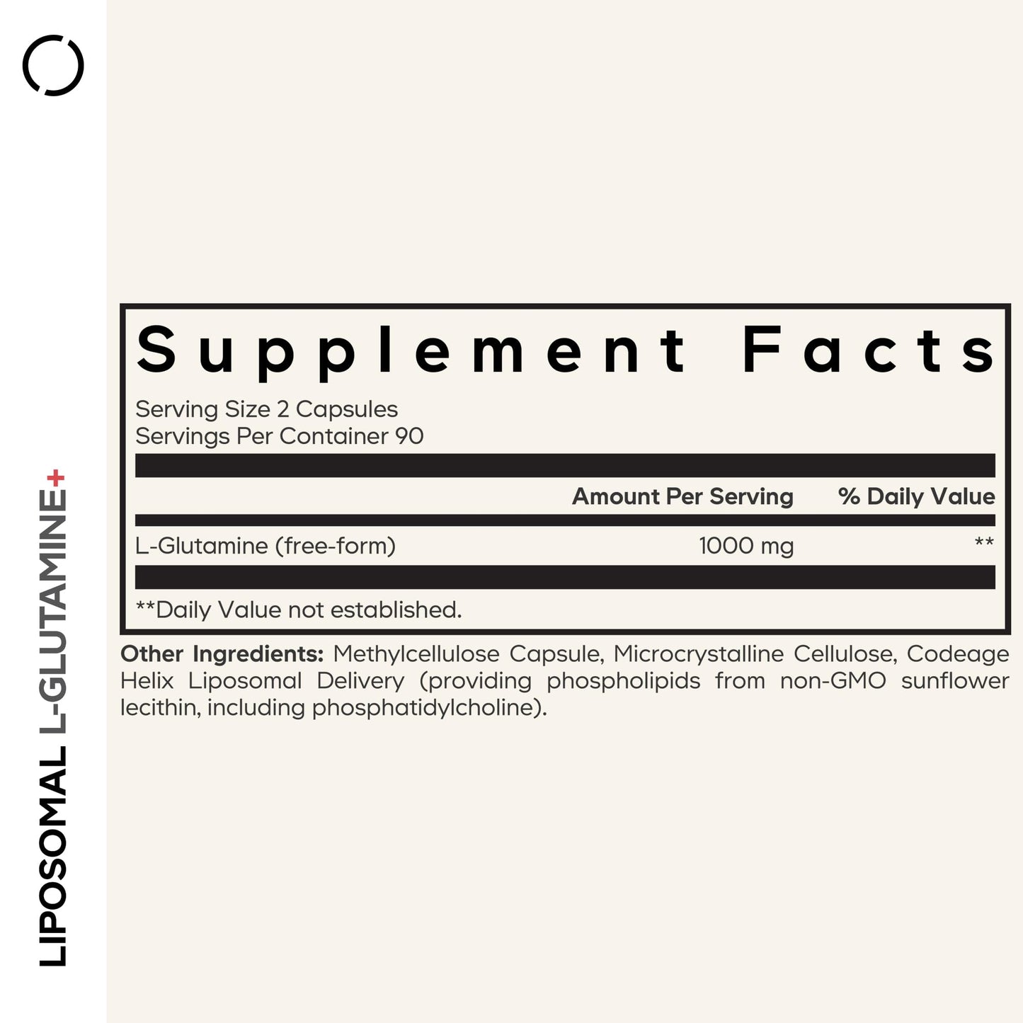 Codeage Liposomal L-Glutamine Capsules, 180 Count