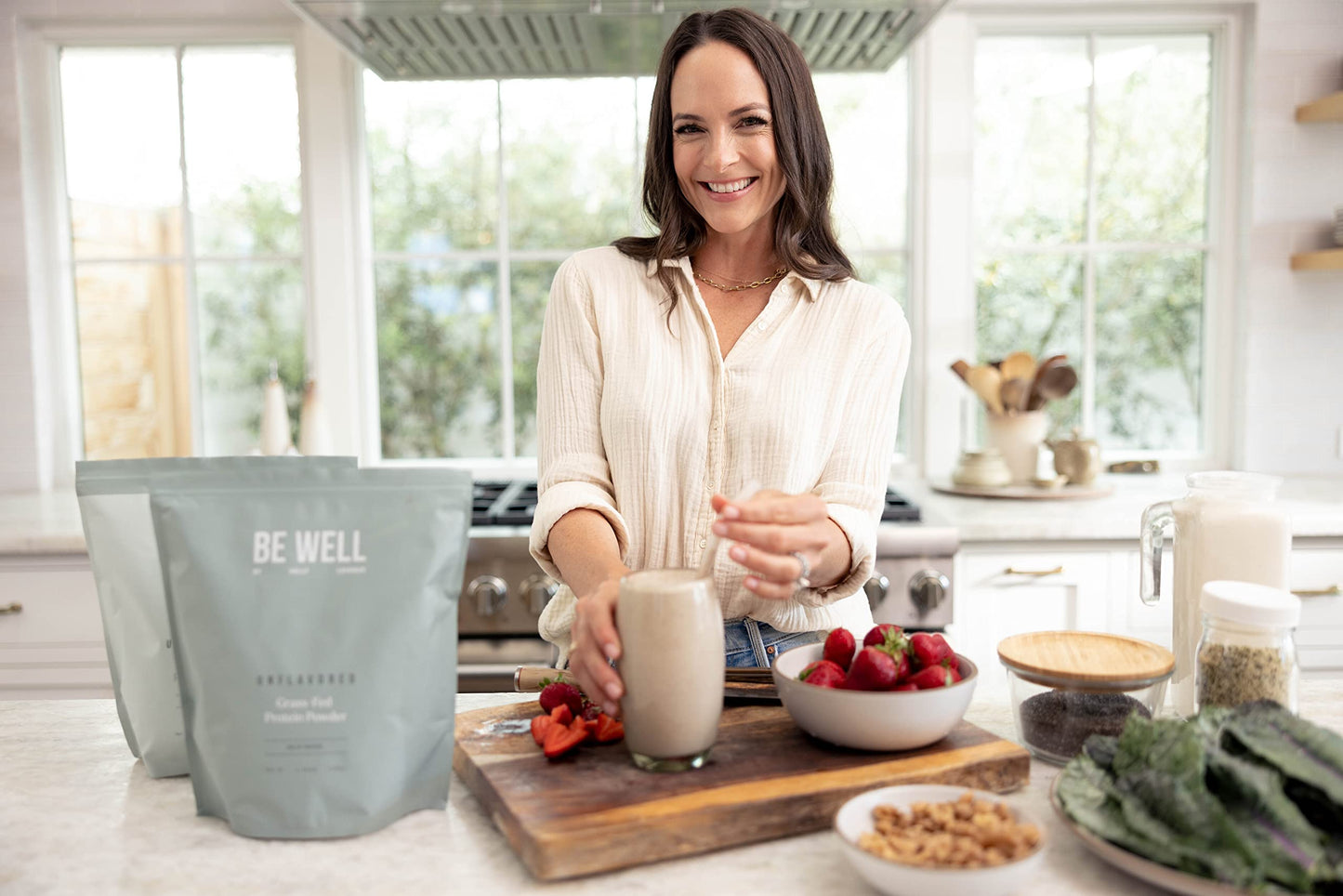 Be Well by Kelly LeVeque Unflavored Grass-Fed Beef Protein Powder, 30 Servings