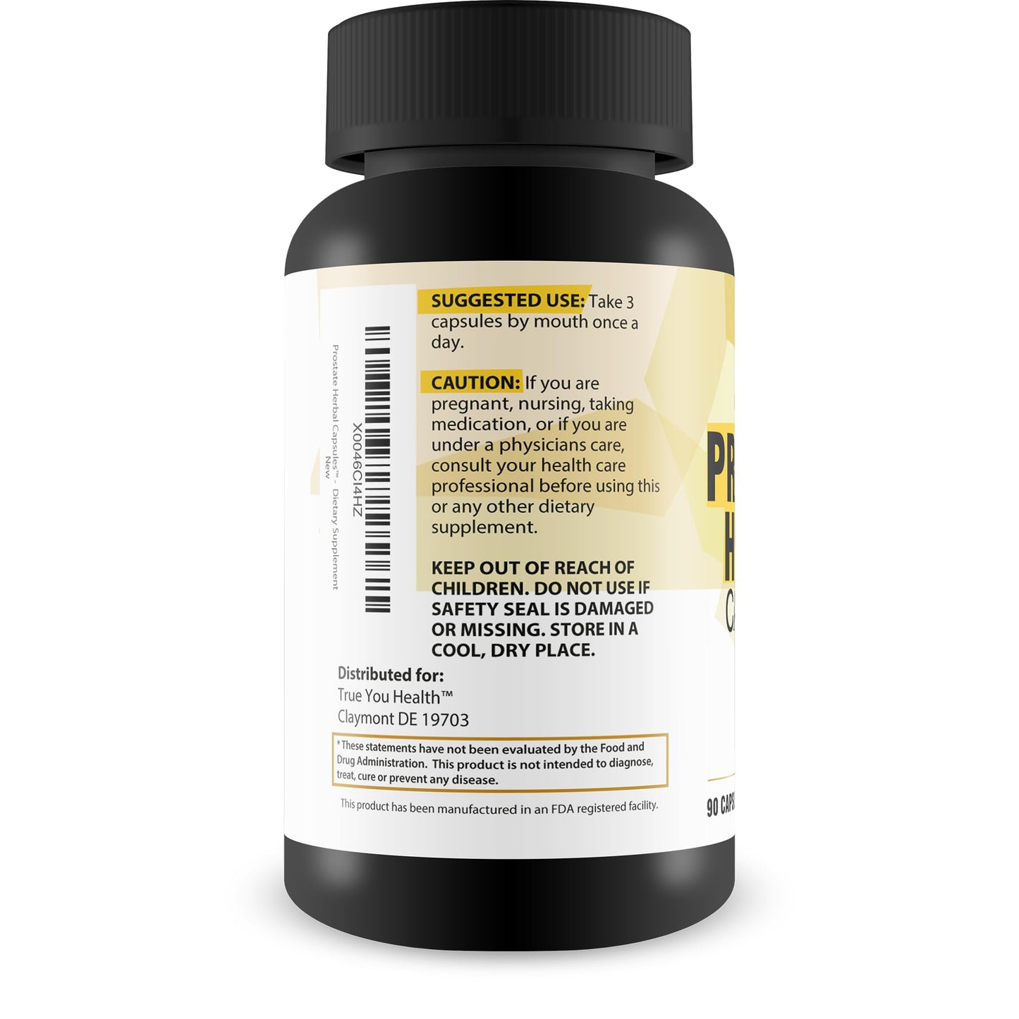 True You Health Pro Femipure Prostate Herbal Capsules, 90 Count