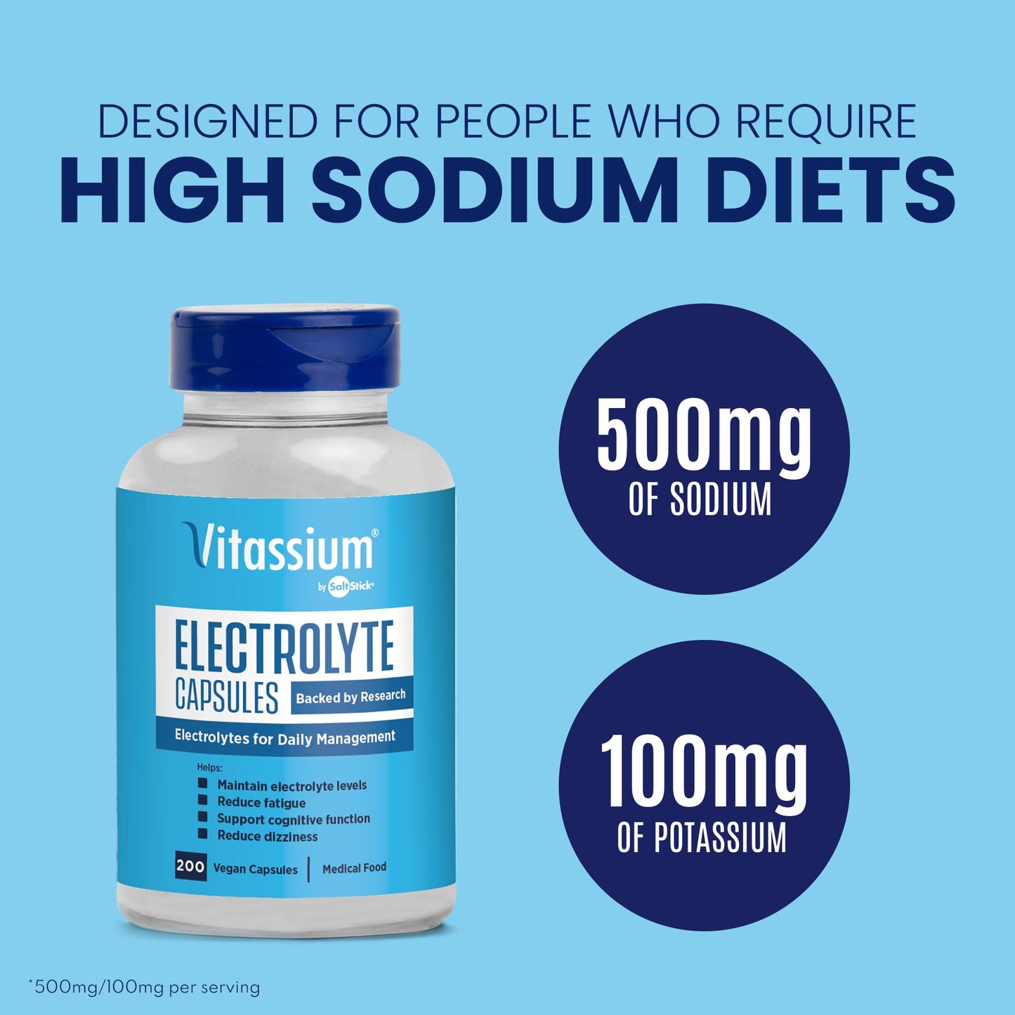 Vitassium Electrolyte Capsules, 200 Count