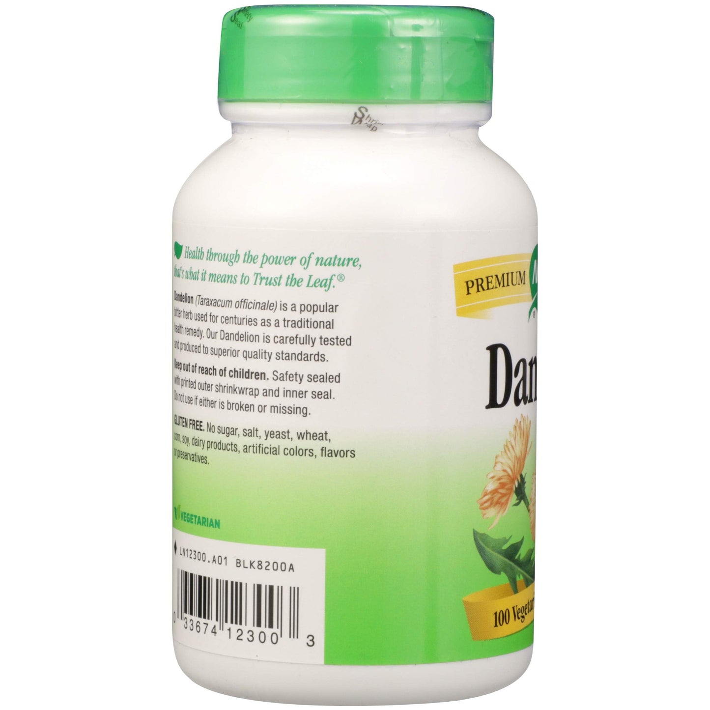 Nature's Way Dandelion Root 525 mg Capsule, 100 Count