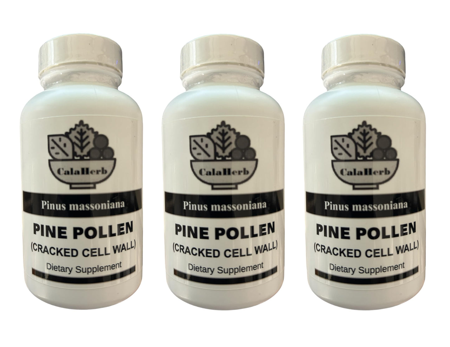 Calaherb Pine Pollen 500 mg Capsules 100 Count