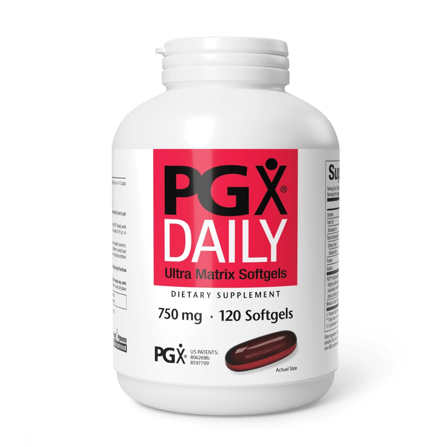 Natural Factors PGX Daily Ultra Matrix Weight Management Support with MCT Oil Softgel, 120 count