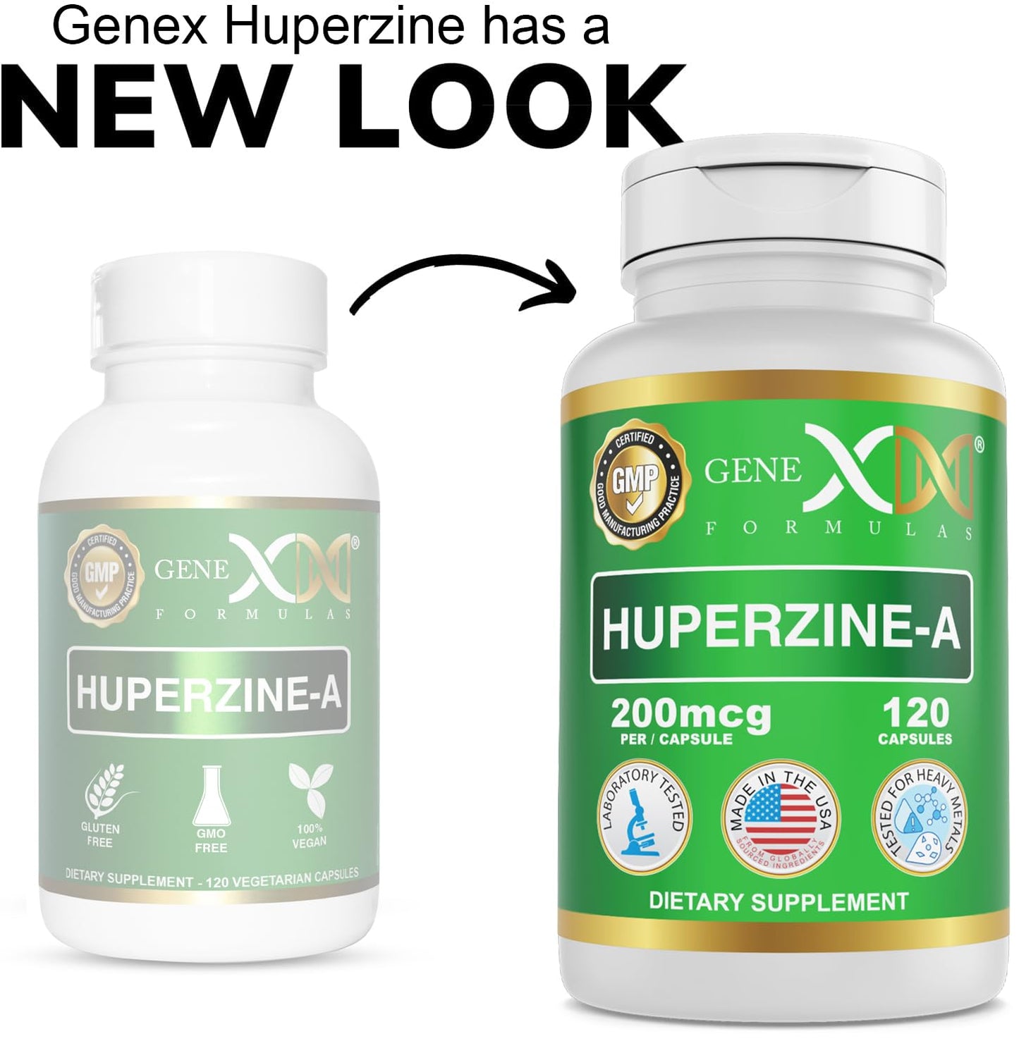 Genex Formulas Huperzine A 200mcg Capsule, 120 Count