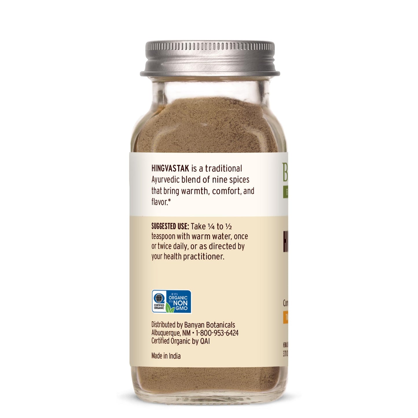 Banyan Botanicals Hingvastak Powder 2.8 Ounce