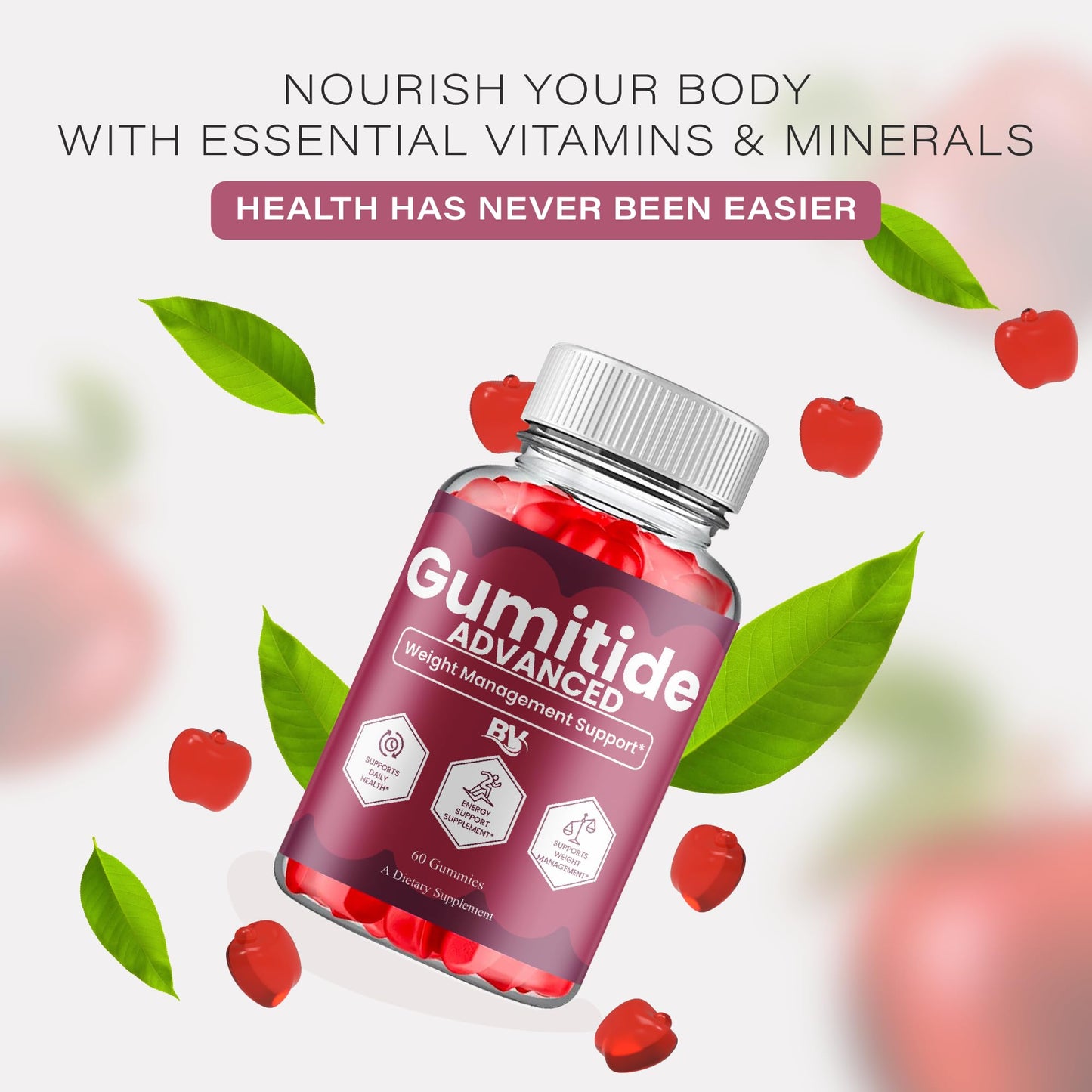 Blue Vibe Gumitide Gummies 60 Count