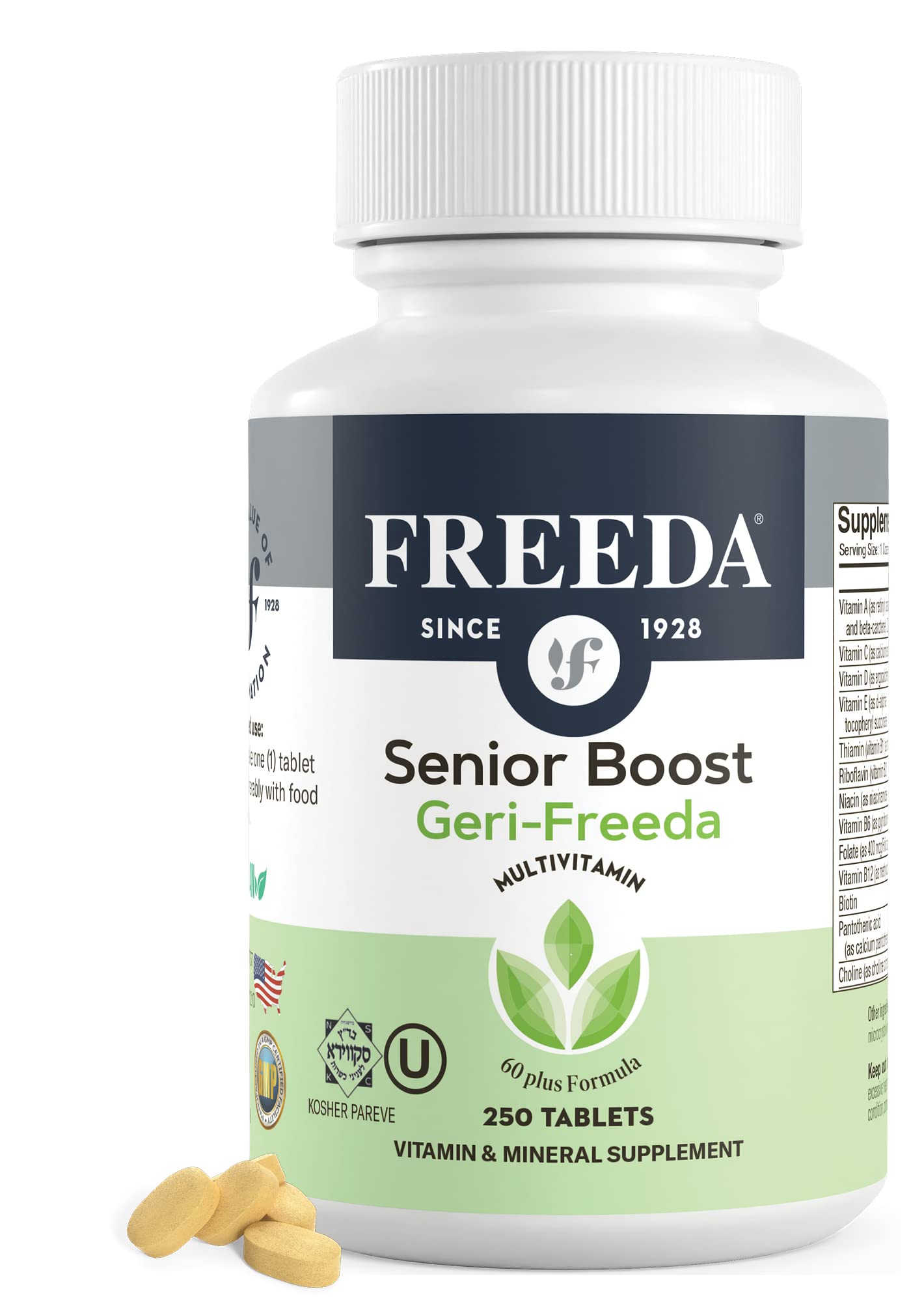 FREEDA Senior Multivitamin Tablet 250 Count