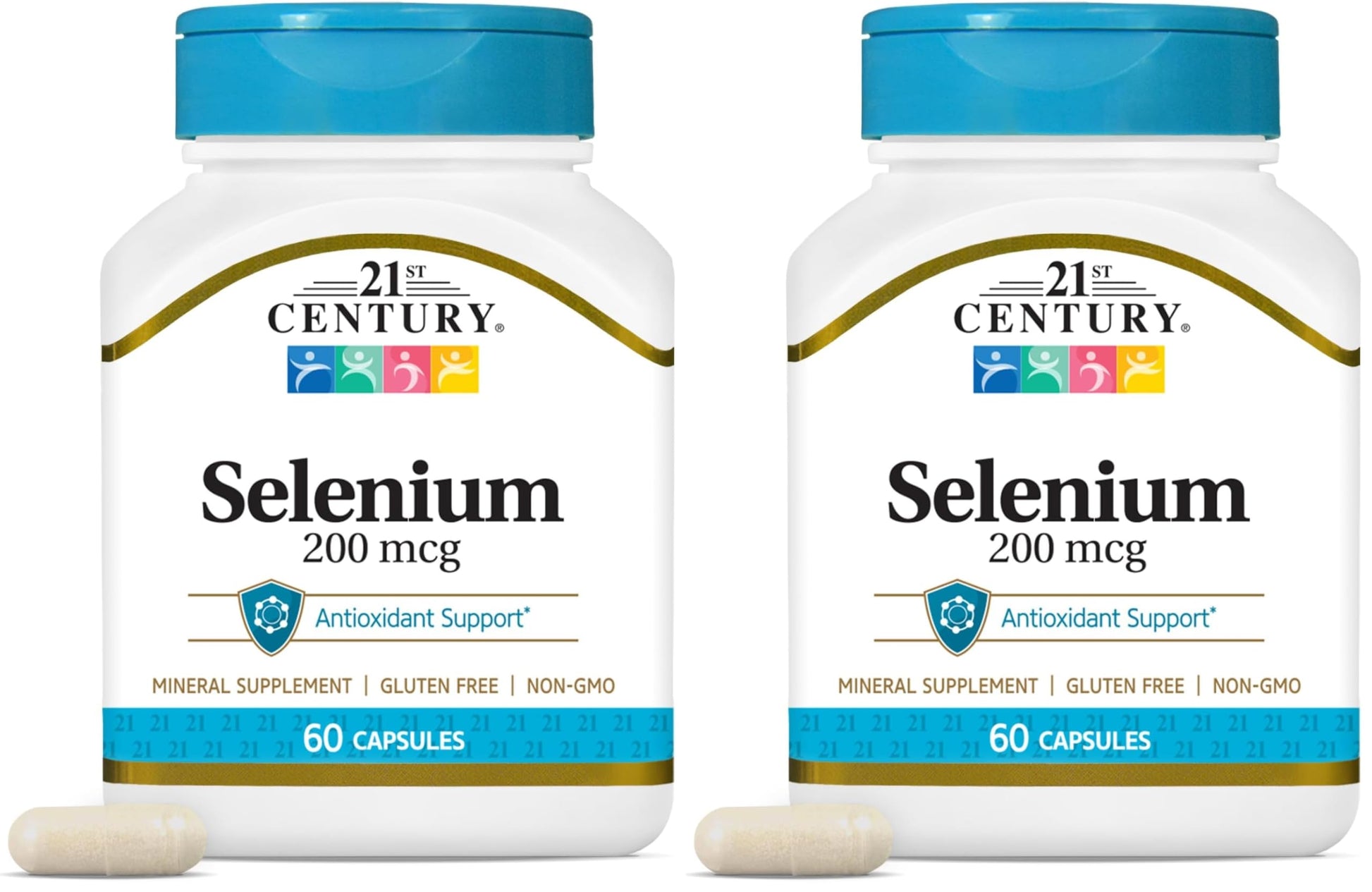 21st Century Selenium 200 mcg Capsules, 360 Count