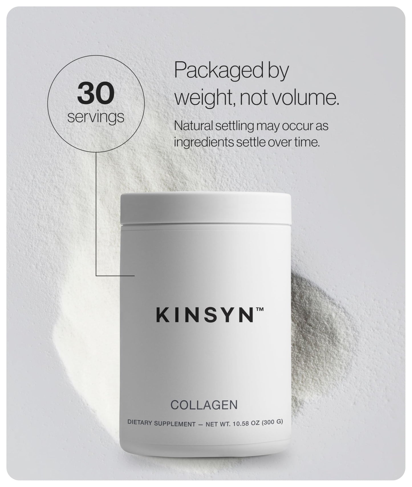 Kinsyn Collagen Peptides Powder 10.58 Ounce