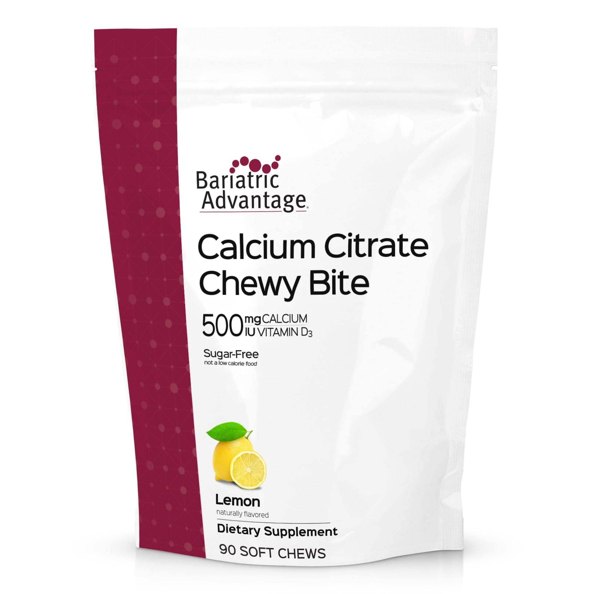 Bariatric Advantage Calcium Citrate Chewy Bites Gummy, 90 Count
