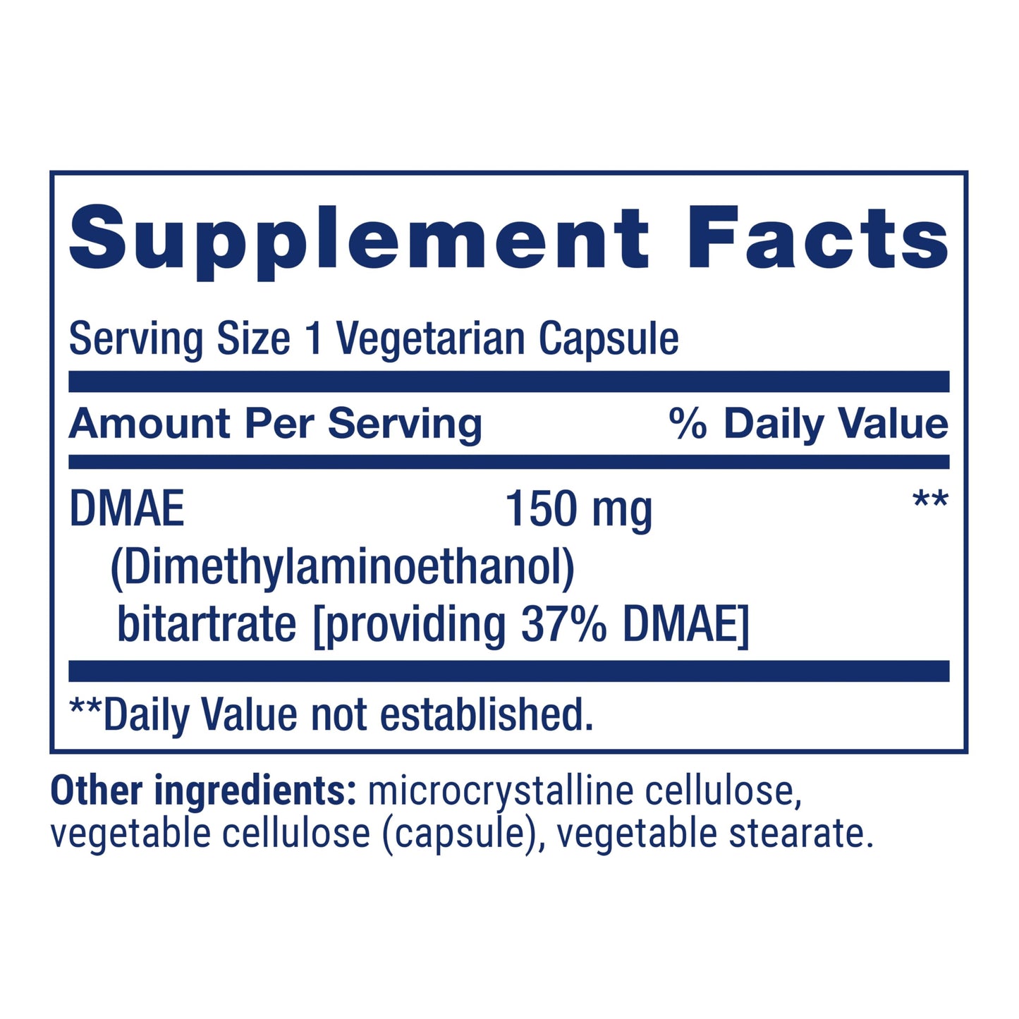 Life Extension DMAE Bitartrate Capsules, 200 Count