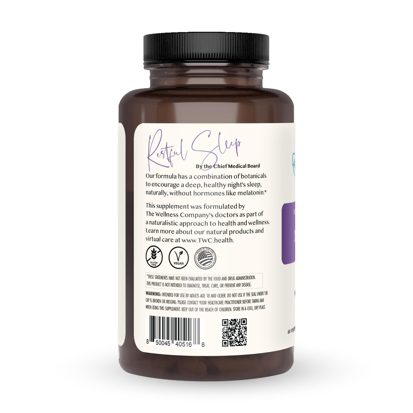 The Wellness Company Restful Sleep Capsule 60 Capsules